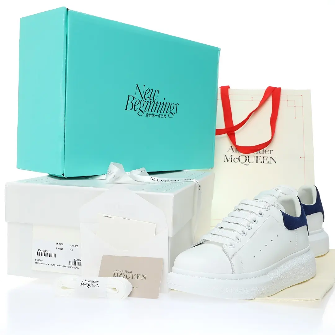 YASSW | Replica Alexander McQueen Oversized Sneaker - Blue/White