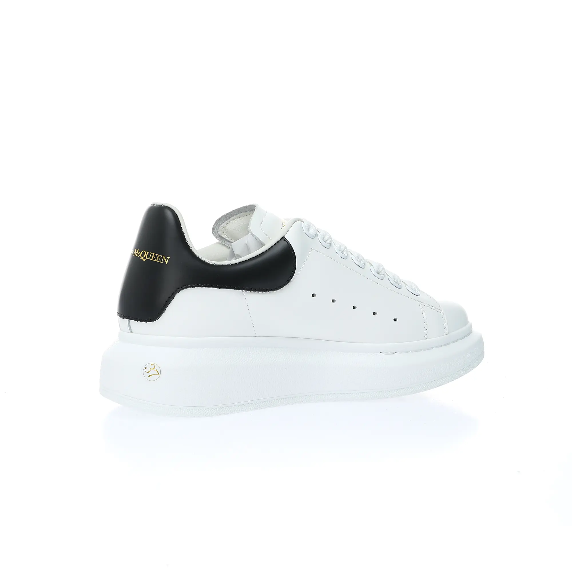 YASSW | Alexander McQueen White & Black Oversized Sneakers Replica