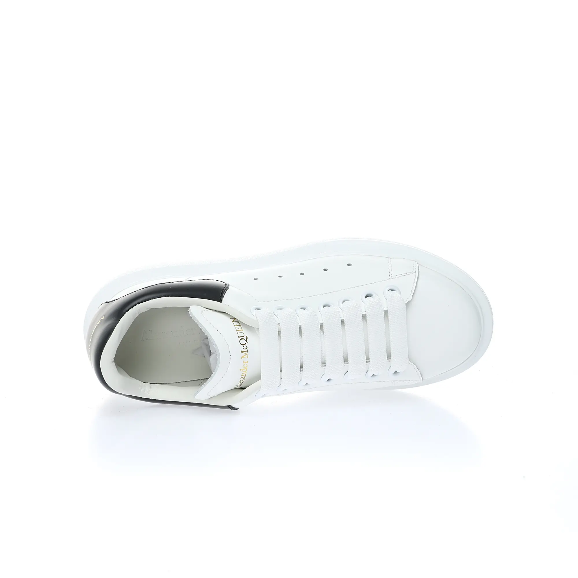 YASSW | Alexander McQueen White & Black Oversized Sneakers Replica