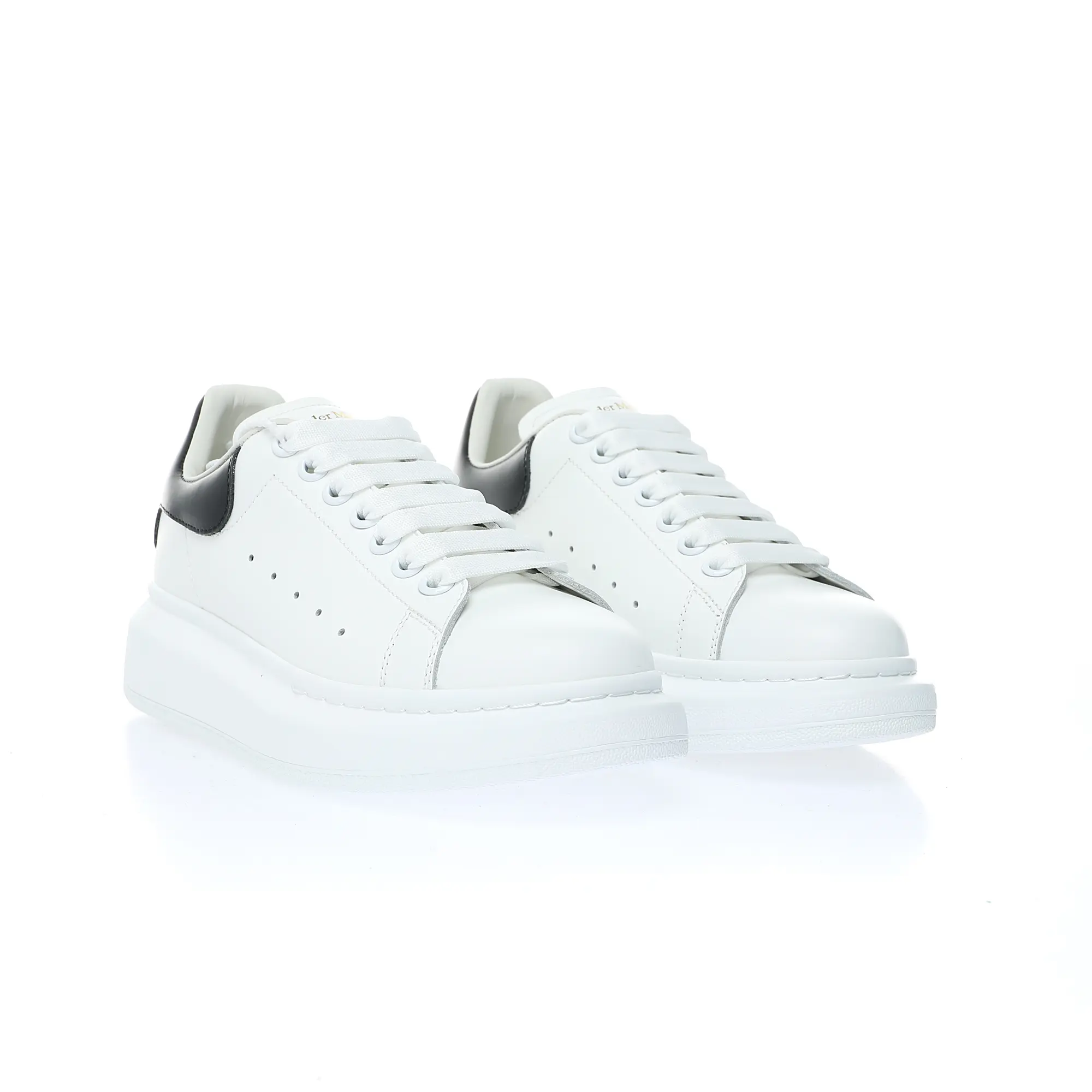 YASSW | Alexander McQueen White & Black Oversized Sneakers Replica