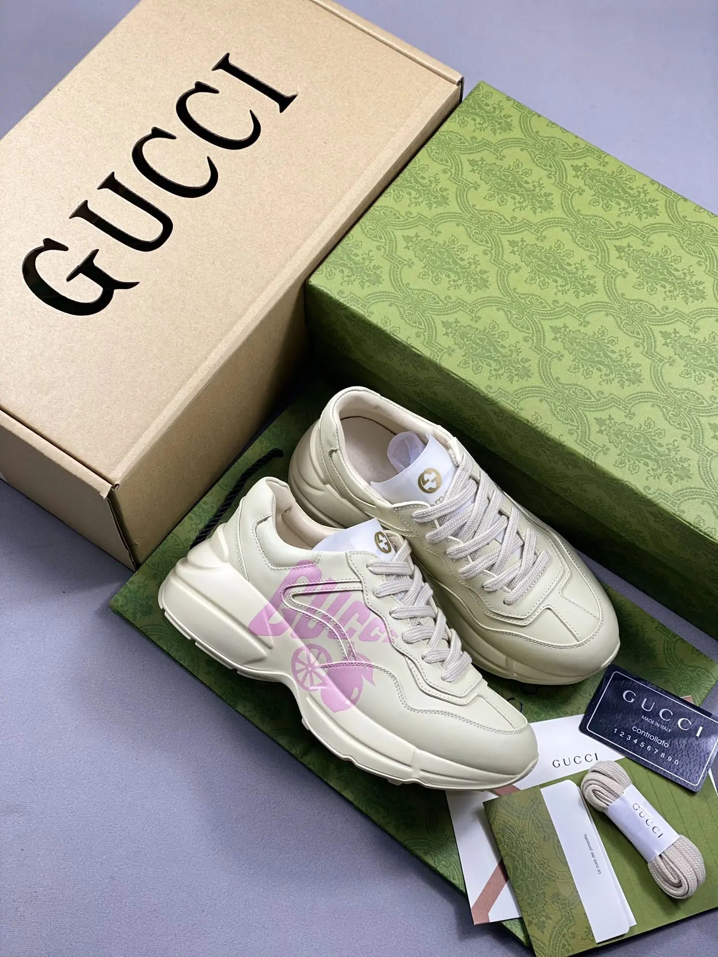 YASSW | Gucci Rhyton 'Lemon Gucci' Replica Sneakers: A Stylish Alternative