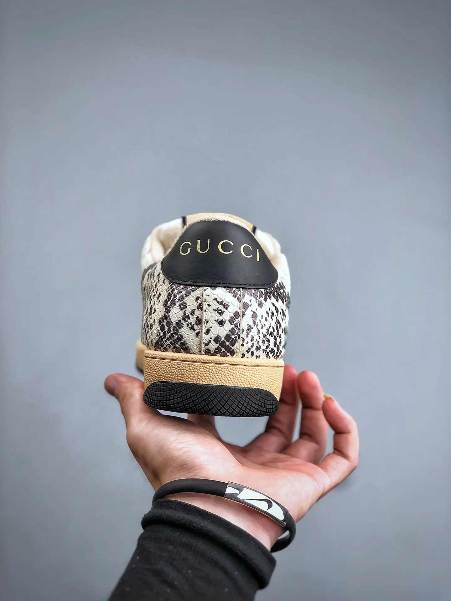 YASSW | Gucci Screener Python-Effect Leather Trainers Replica: A Detailed Review