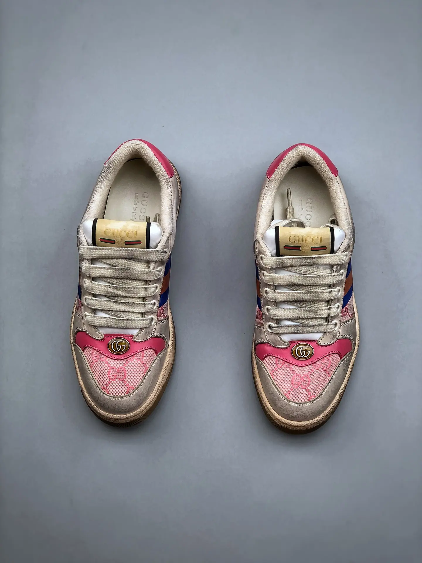 YASSW | Unveiling the Stylish Replica Gucci Leather GG Sneakers in Pink: A Comprehensive Review