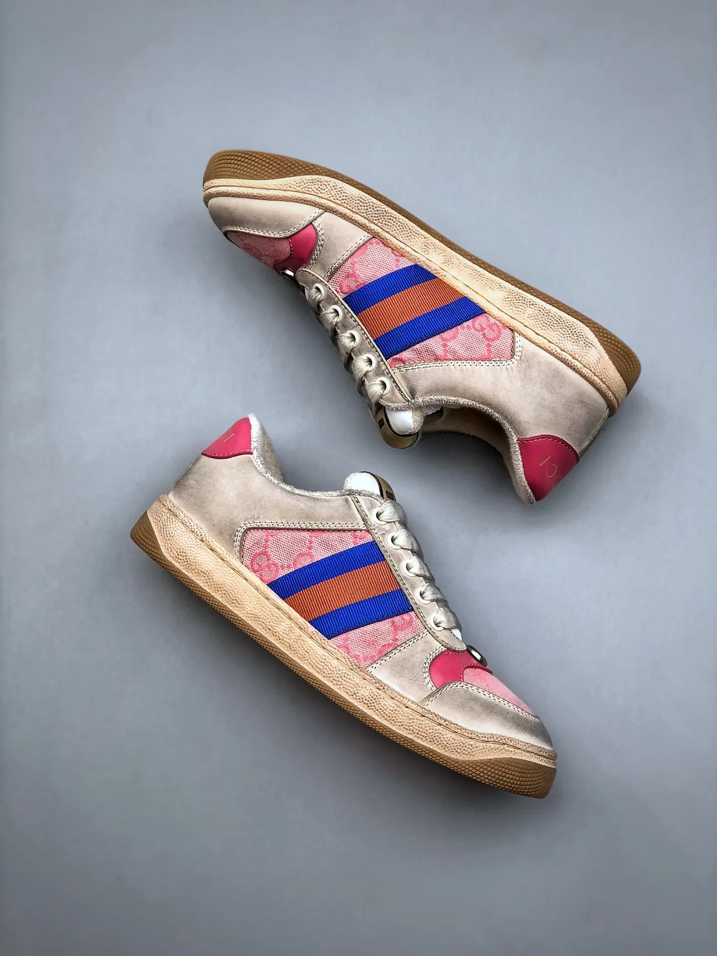 YASSW | Unveiling the Stylish Replica Gucci Leather GG Sneakers in Pink: A Comprehensive Review