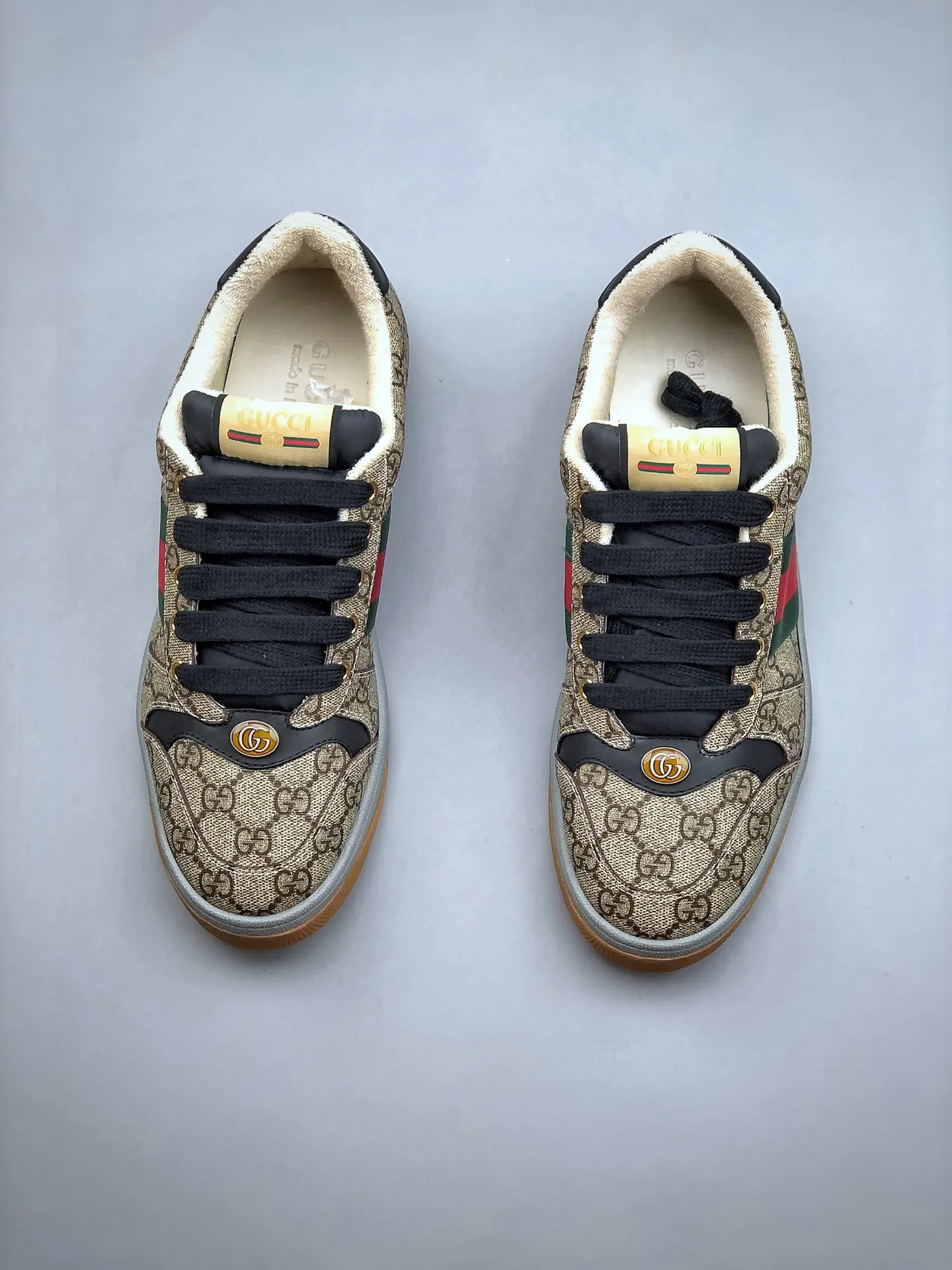 YASSW | Affordable Elegance: Replica Gucci Men's Screener Sneakers in Beige