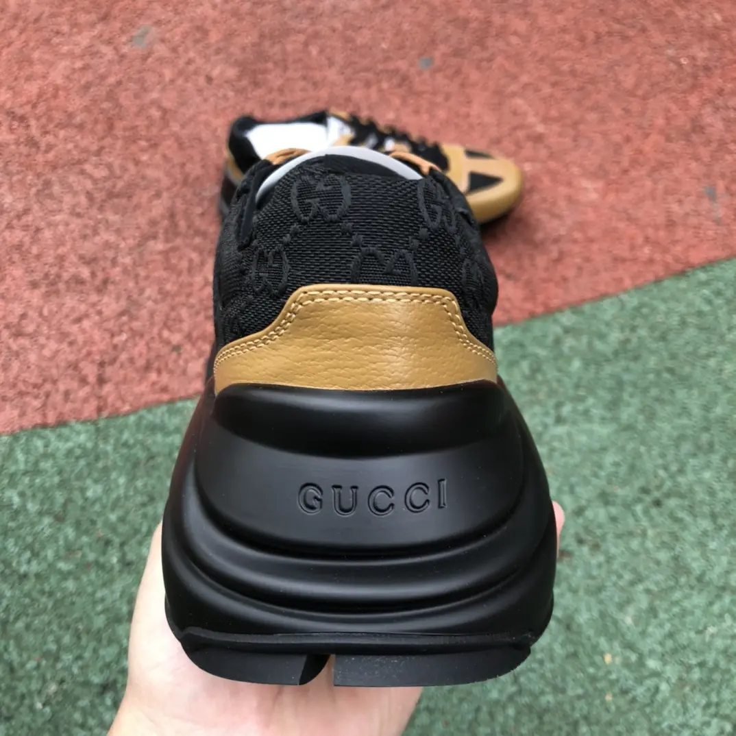 YASSW | Gucci Rhyton 'Maxi GG Supreme - Black Khaki Beige' Replica Sneakers Review