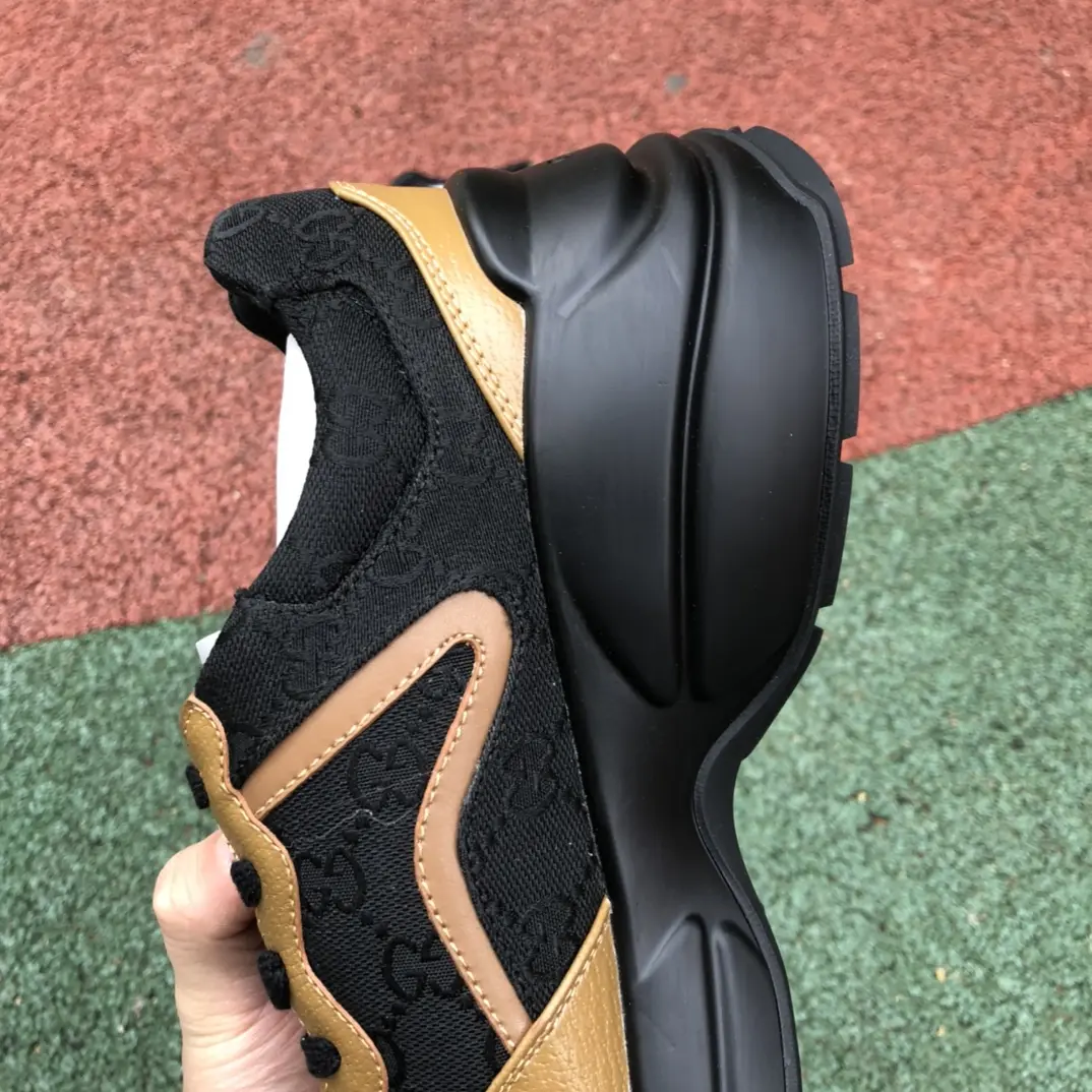 YASSW | Gucci Rhyton 'Maxi GG Supreme - Black Khaki Beige' Replica Sneakers Review