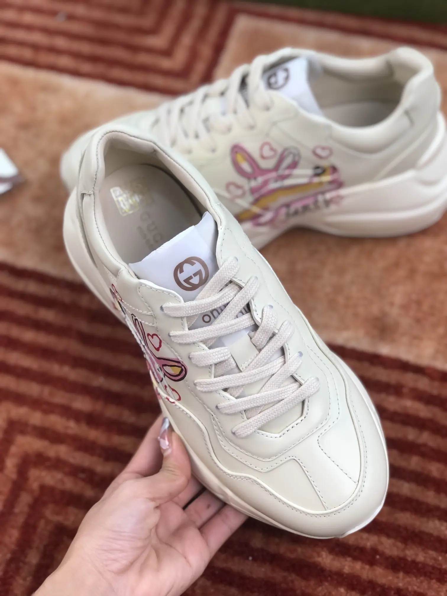 YASSW | Gucci Rhyton Replica Sneakers: Ivory, Multicolor, & More