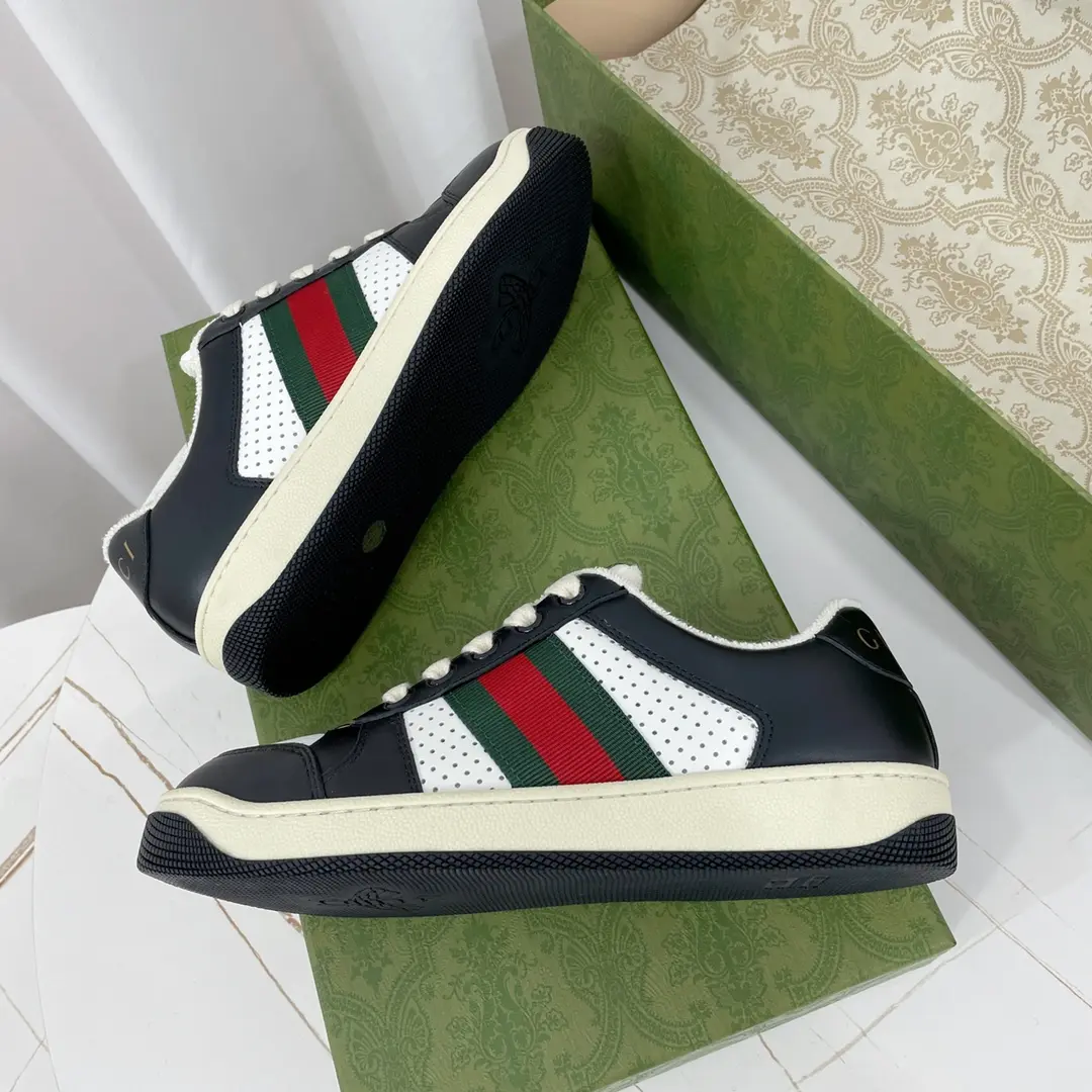 YASSW | The Allure of Replica Gucci Screener Sneakers in Black & White