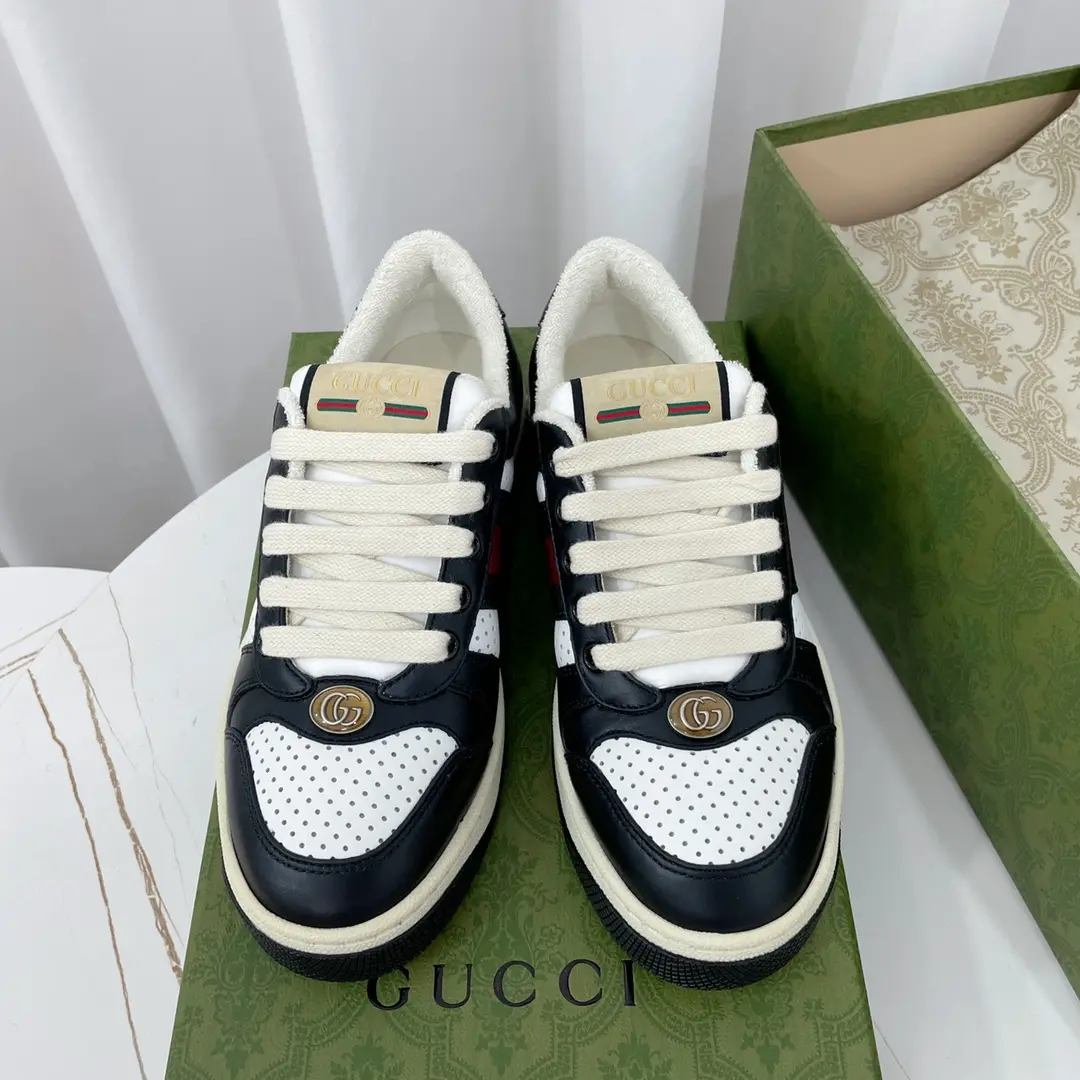 YASSW | The Allure of Replica Gucci Screener Sneakers in Black & White