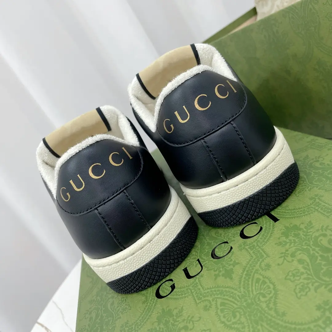 YASSW | The Allure of Replica Gucci Screener Sneakers in Black & White