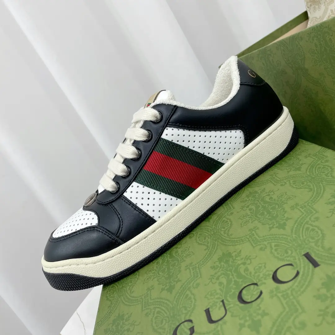 YASSW | The Allure of Replica Gucci Screener Sneakers in Black & White