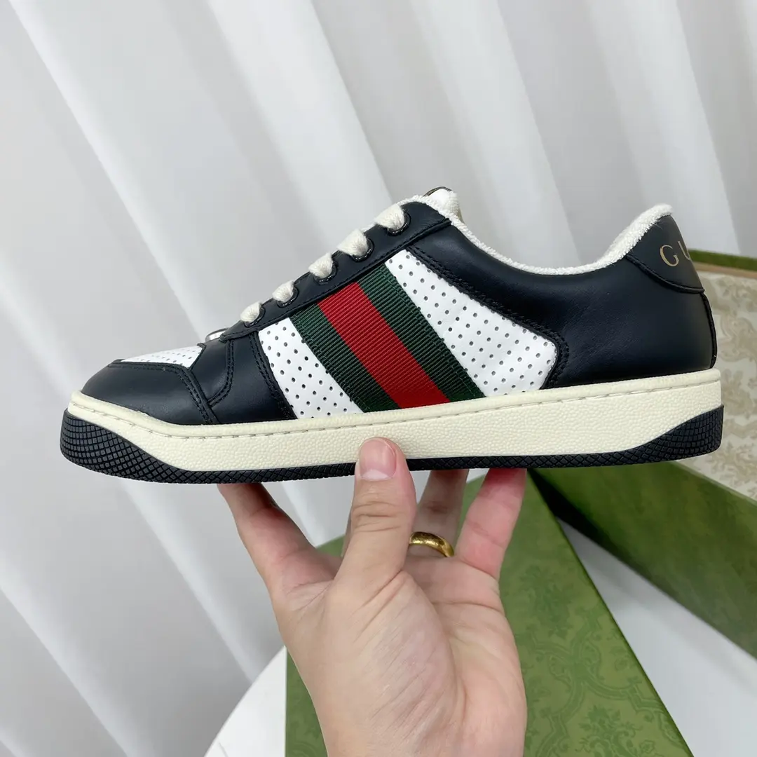 YASSW | The Allure of Replica Gucci Screener Sneakers in Black & White