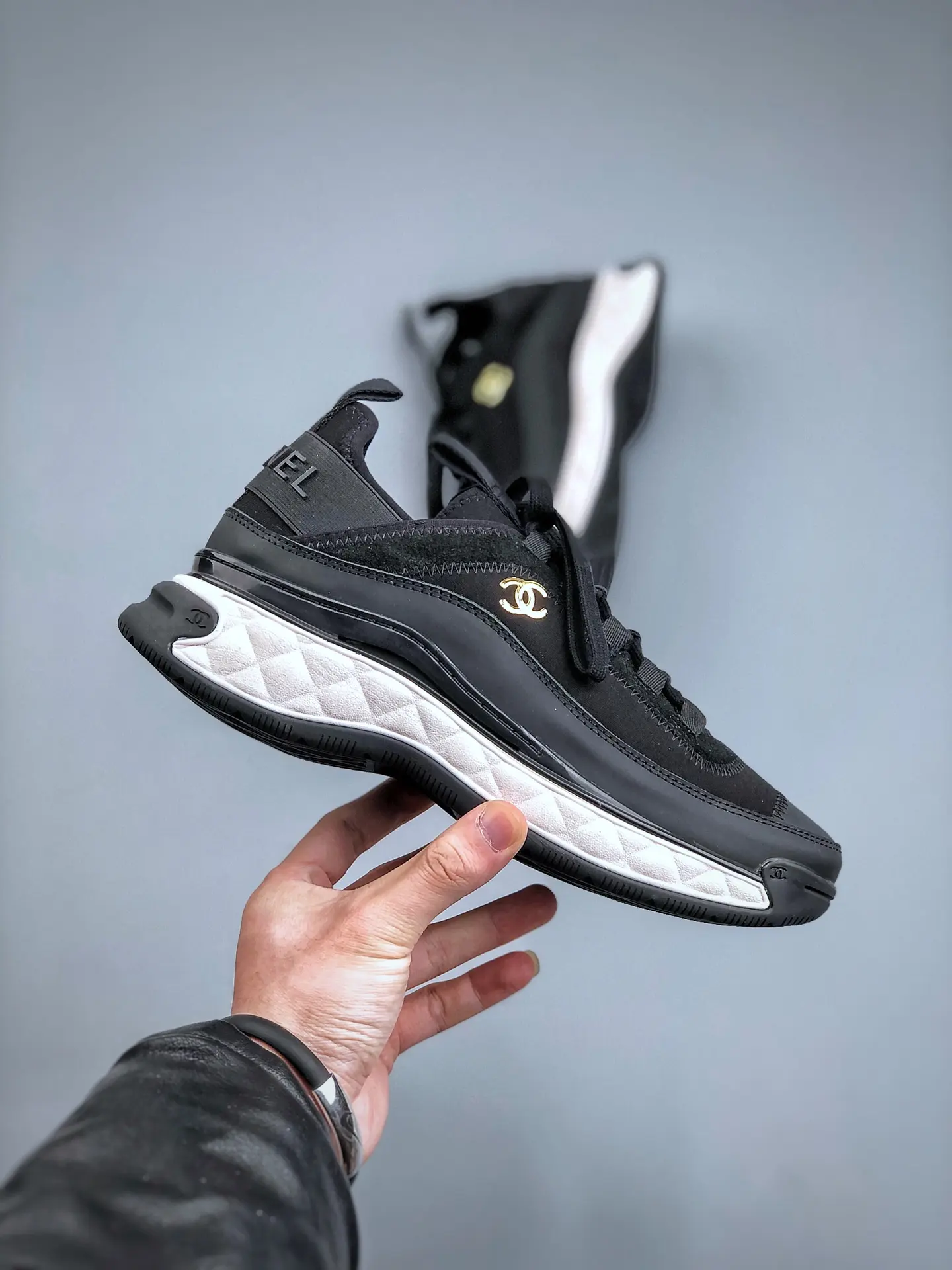 YASSW | The Ultimate Guide to Chanel Black 2020 Interlocking CC Logo Sneakers