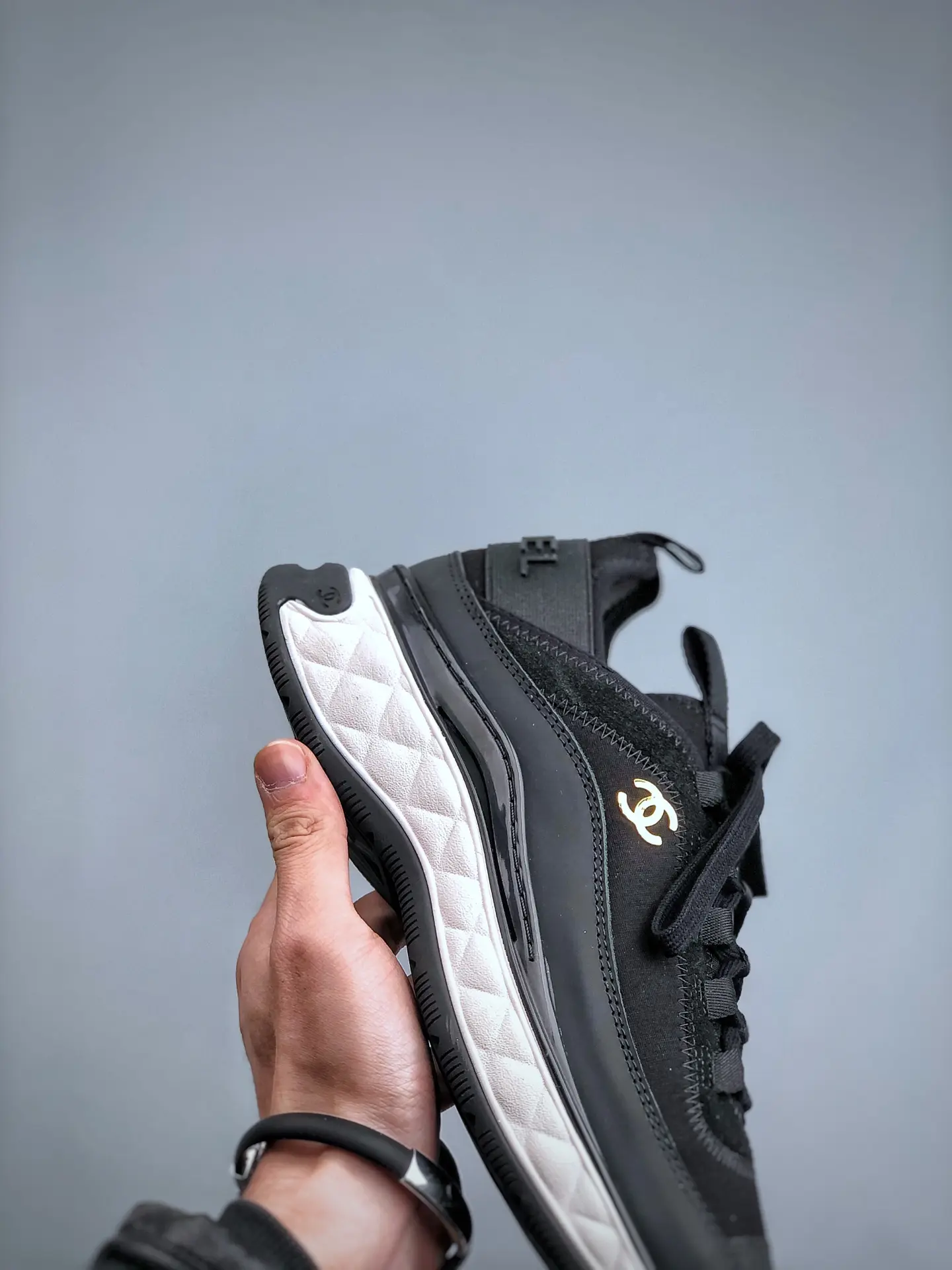 YASSW | The Ultimate Guide to Chanel Black 2020 Interlocking CC Logo Sneakers