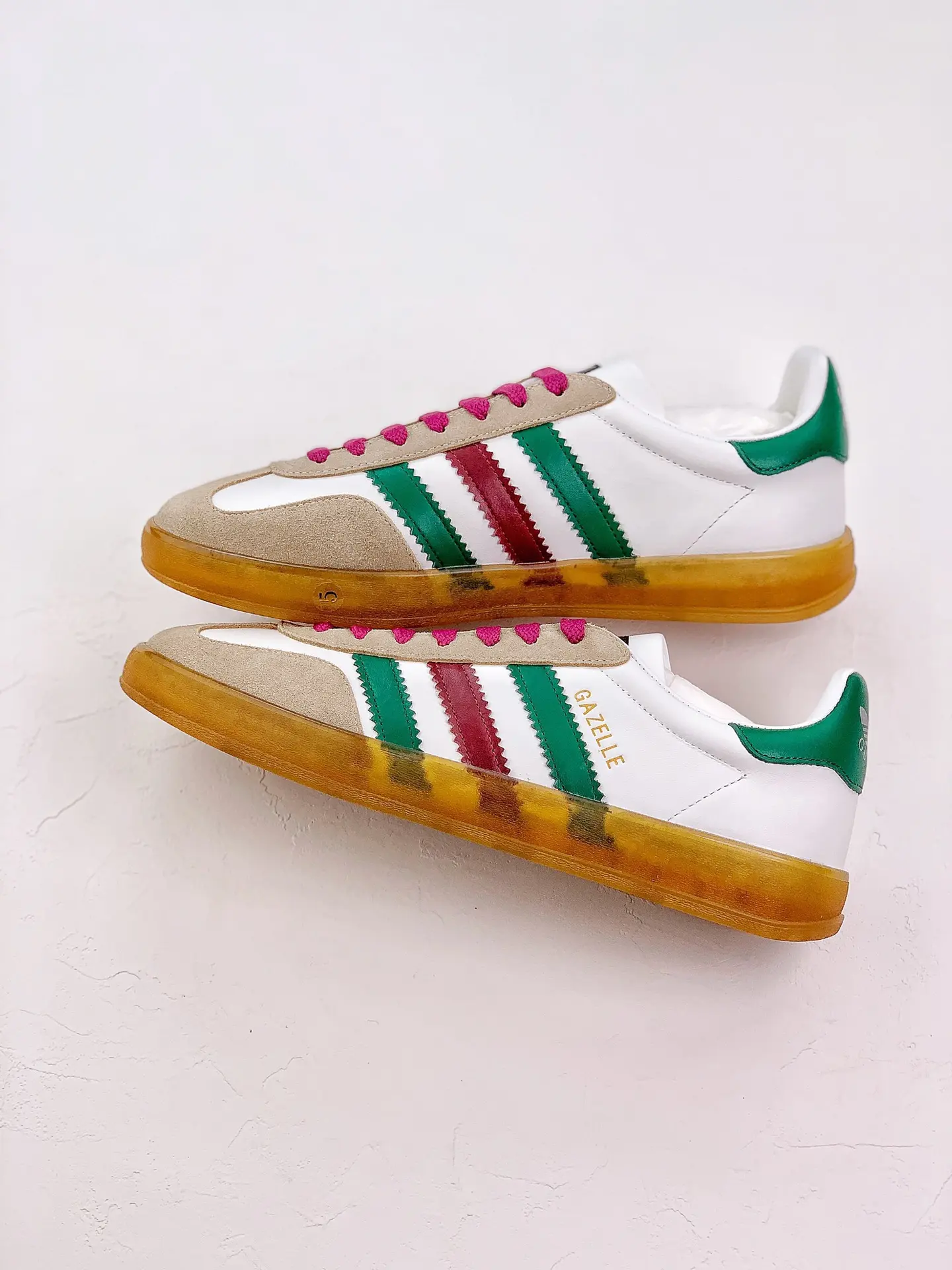 YASSW | Adidas x Gucci Men's Gazelle Sneakers White/Beige Replica: Fashion & Function