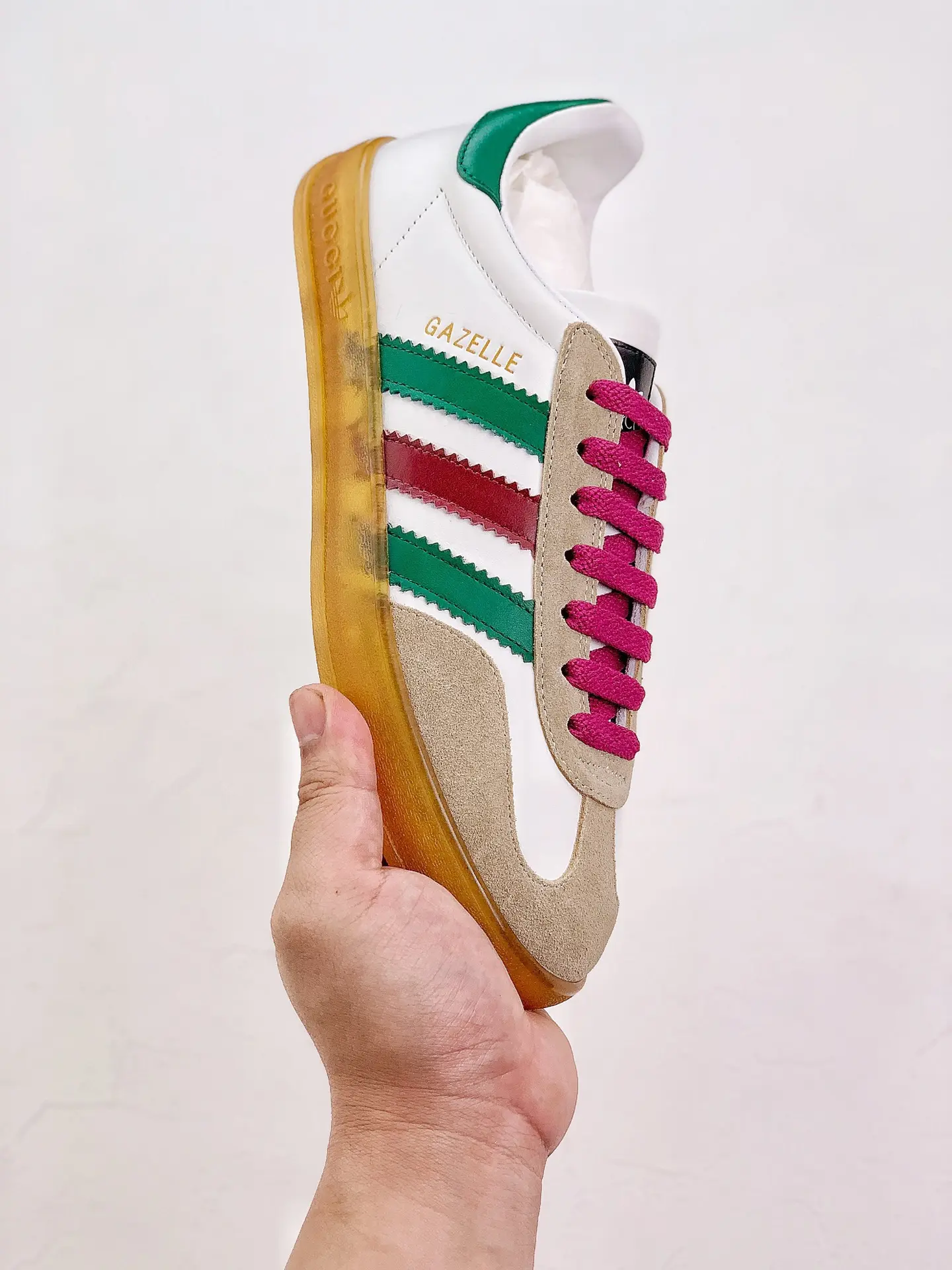 YASSW | Adidas x Gucci Men's Gazelle Sneakers White/Beige Replica: Fashion & Function