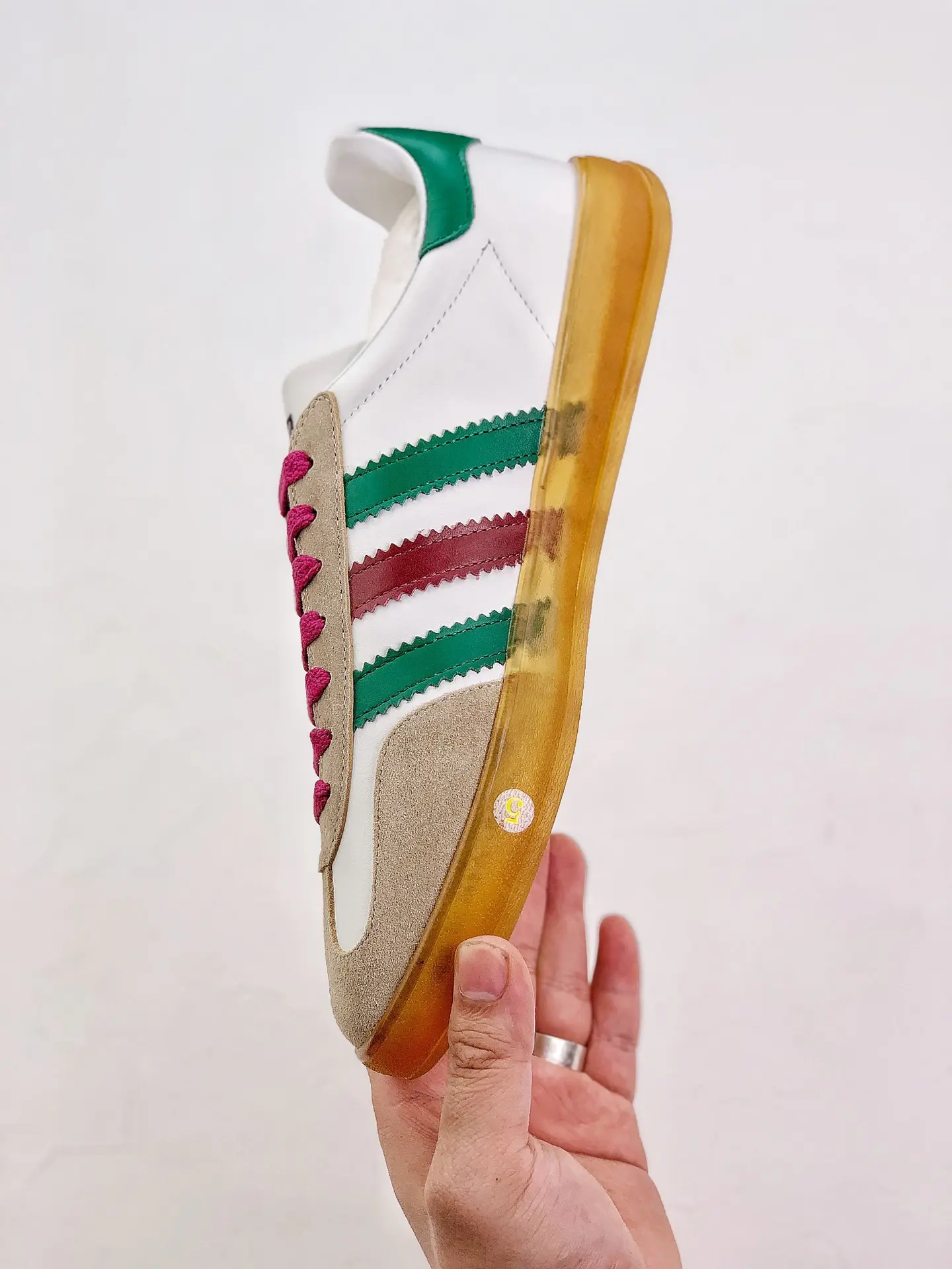 YASSW | Adidas x Gucci Men's Gazelle Sneakers White/Beige Replica: Fashion & Function