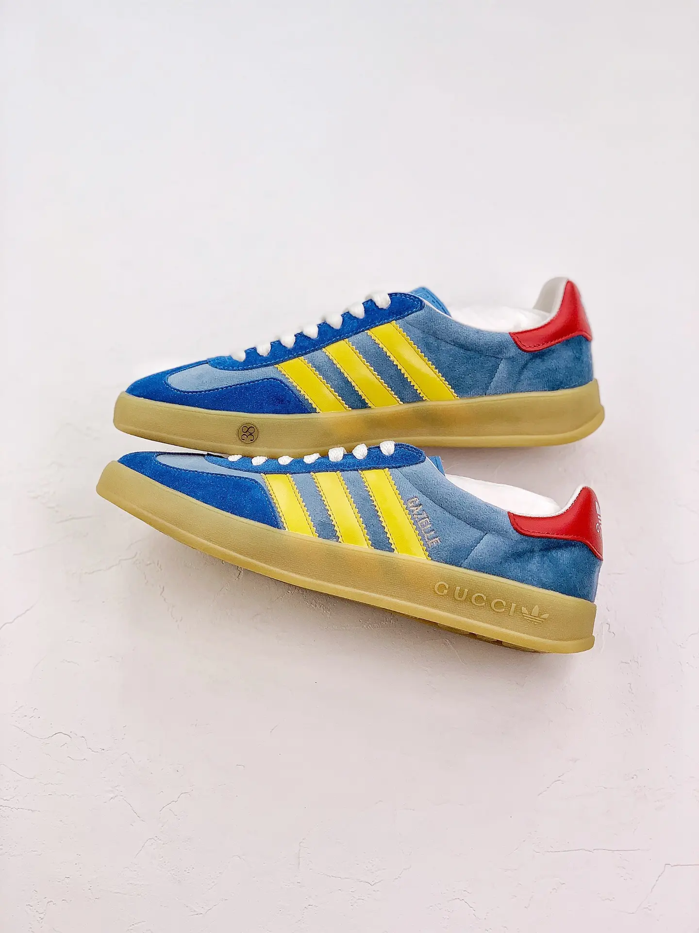 YASSW | Gucci x Adidas Gazelle Blue Replica Sneakers: Style & Comfort in One