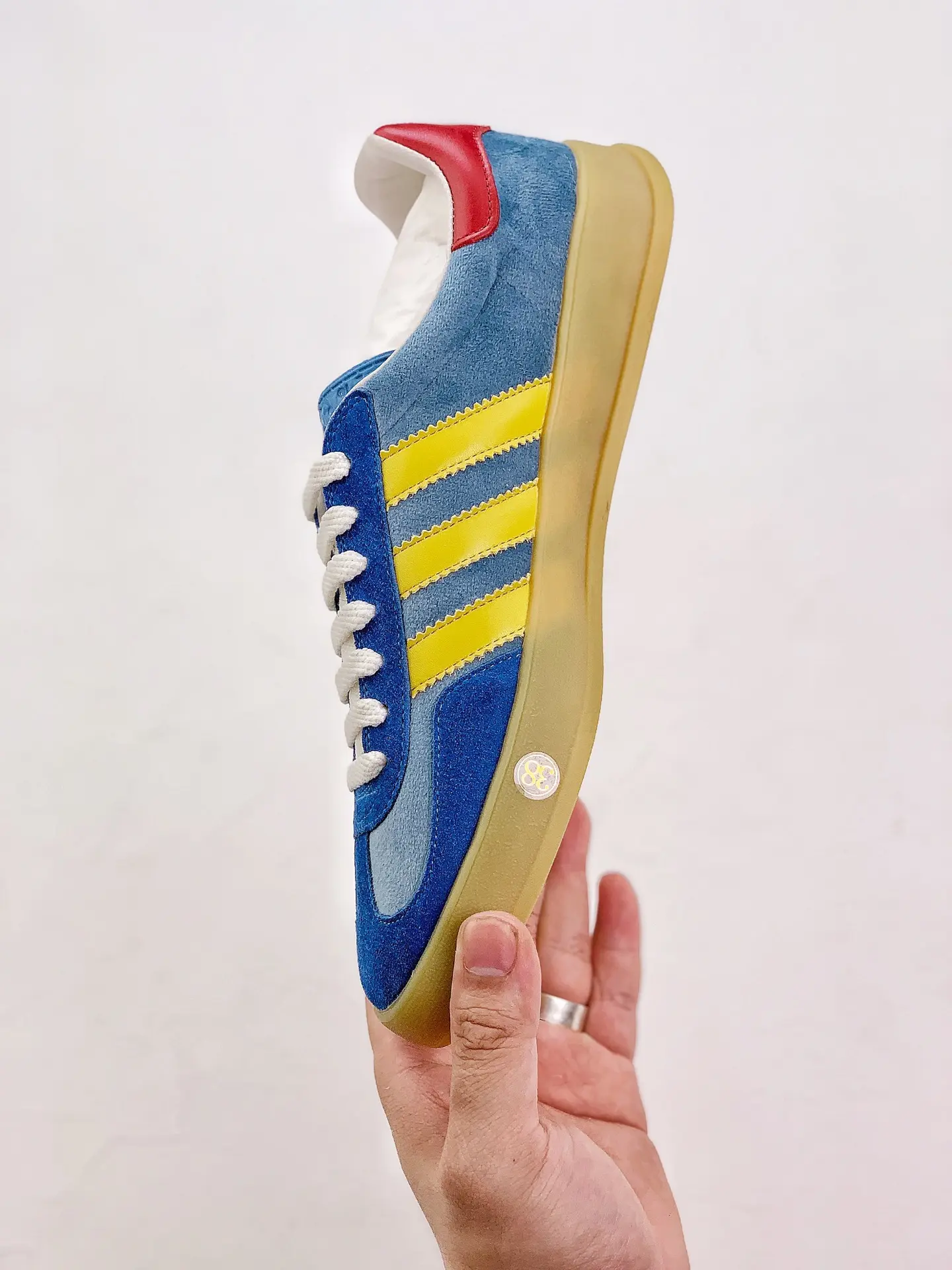 YASSW | Gucci x Adidas Gazelle Blue Replica Sneakers: Style & Comfort in One