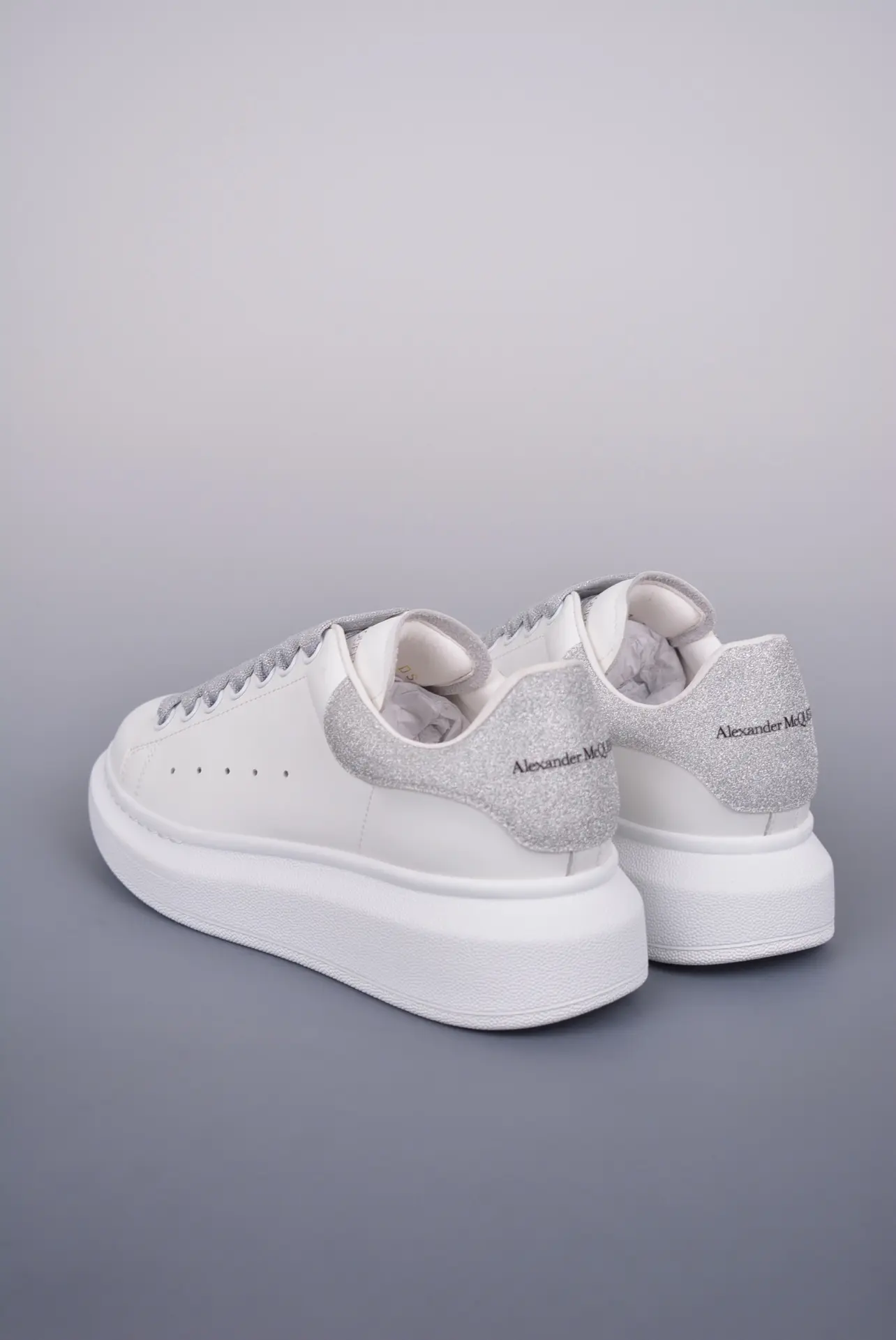 YASSW | Alexander McQueen White Leather Oversized Sneakers: Rep vs. Authentic