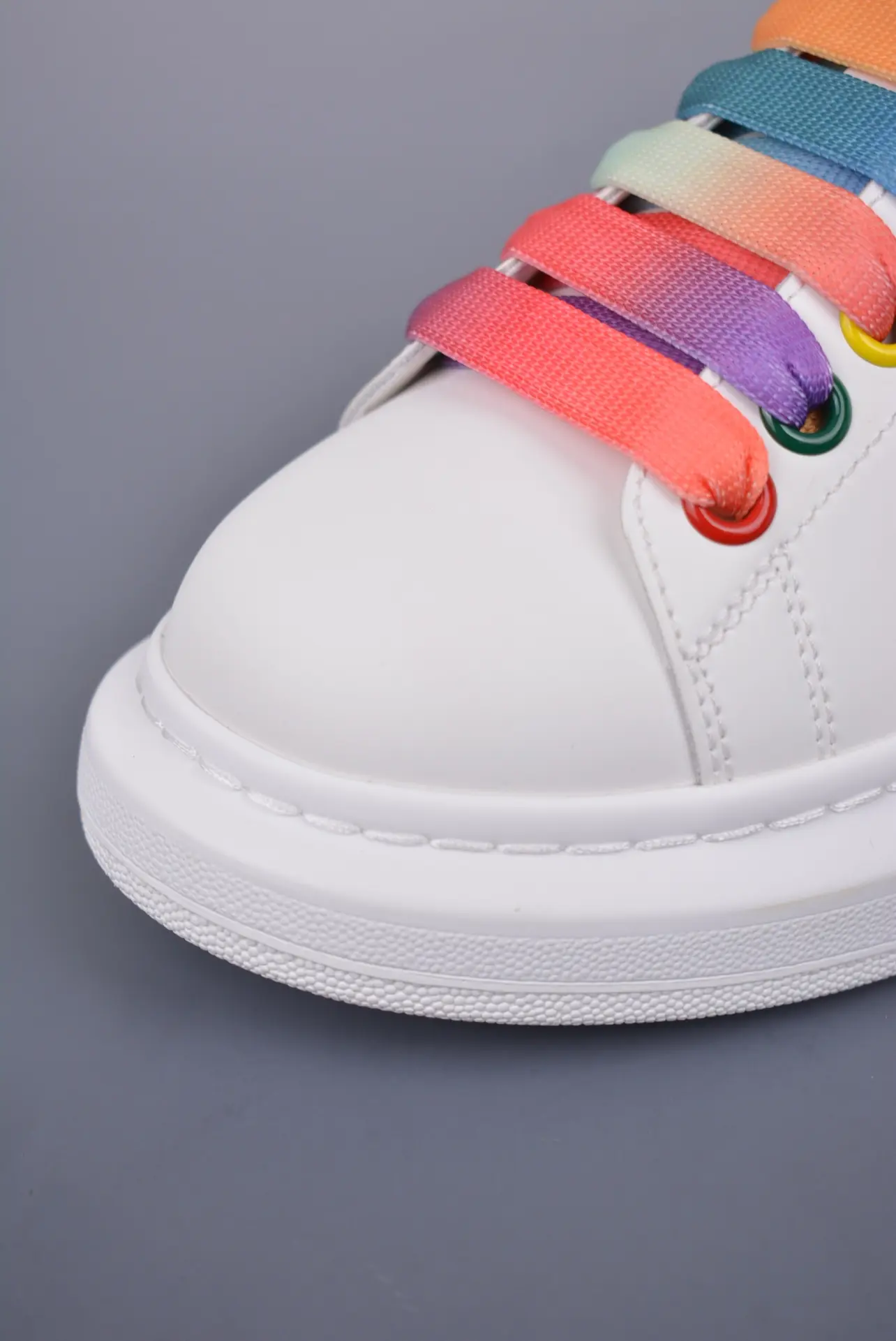 YASSW | Alexander McQueen Multi-Color Eyelet Wedge Sole Sneaker Review: The Replica Edition