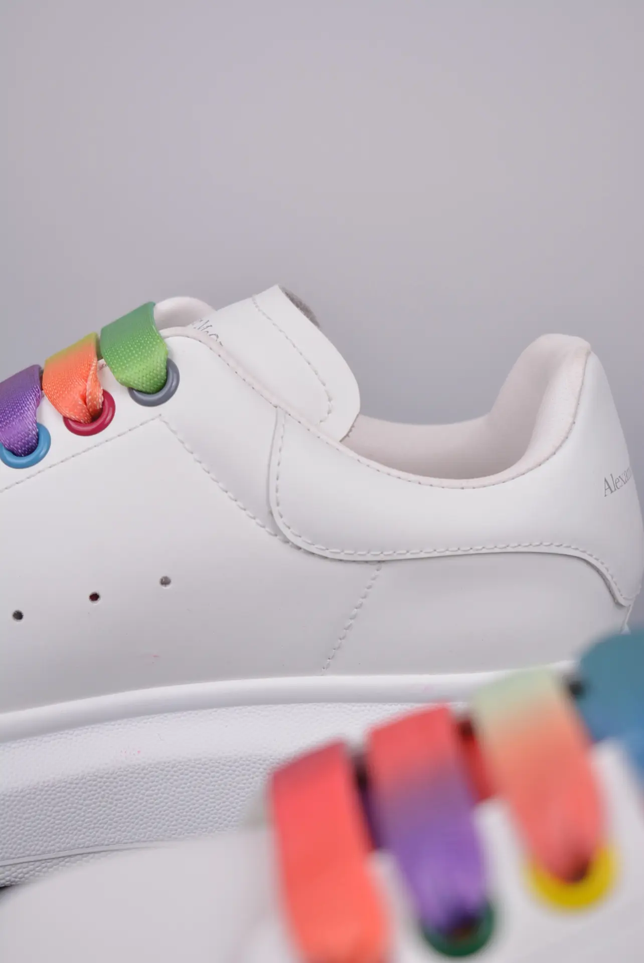 YASSW | Alexander McQueen Multi-Color Eyelet Wedge Sole Sneaker Review: The Replica Edition