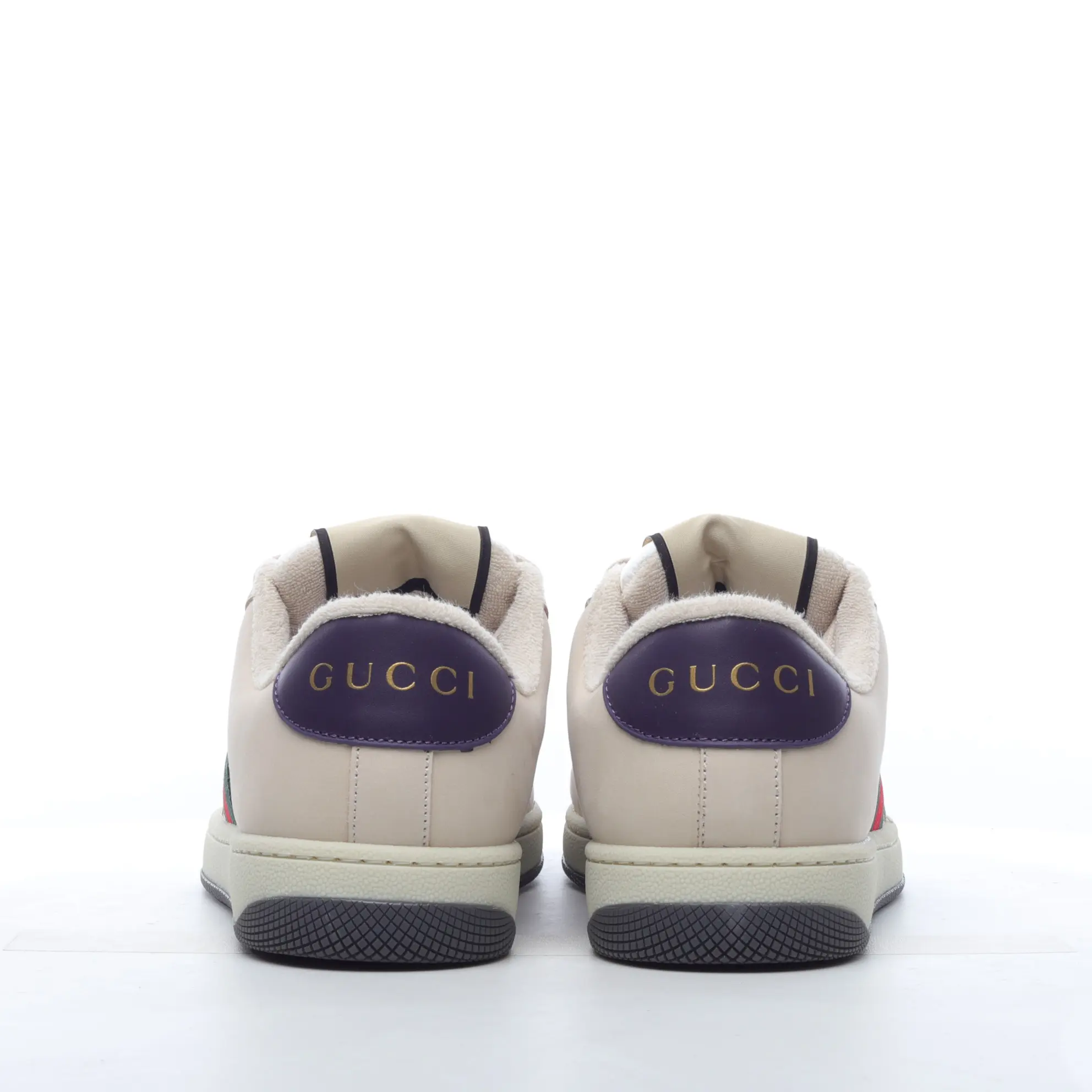 YASSW | Gucci Screener Leather and GG-Supreme Canvas Trainers Replica Review