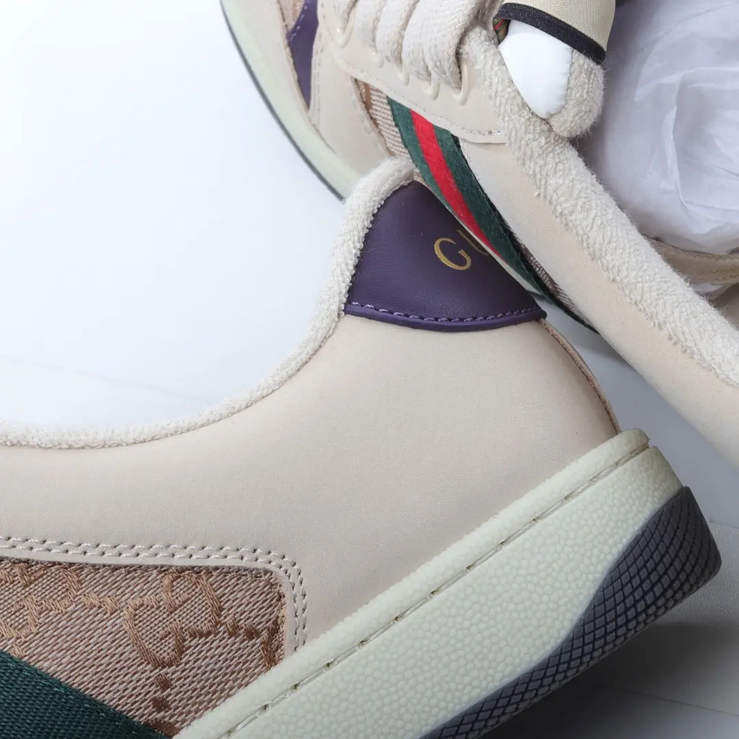 YASSW | Gucci Screener Leather and GG-Supreme Canvas Trainers Replica Review