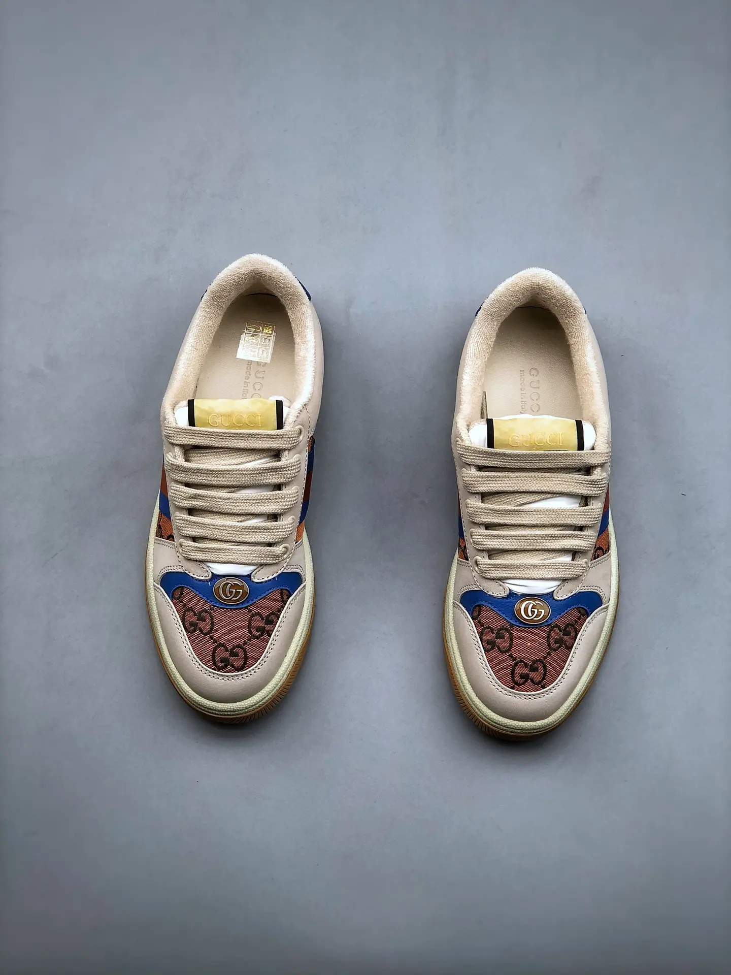 YASSW | Gucci Kids' Cotton Sneakers In Multicolor Replica