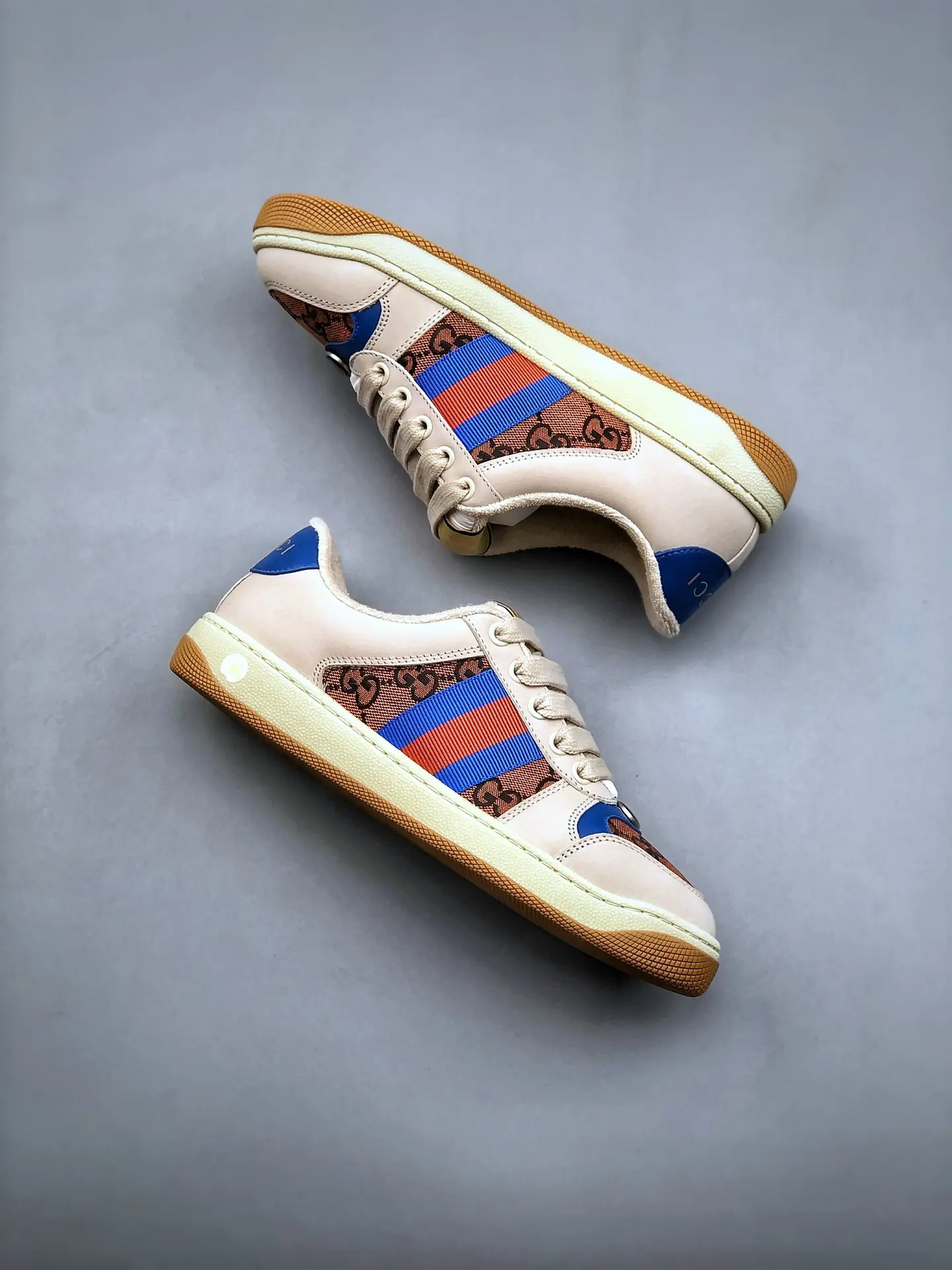 YASSW | Gucci Kids' Cotton Sneakers In Multicolor Replica