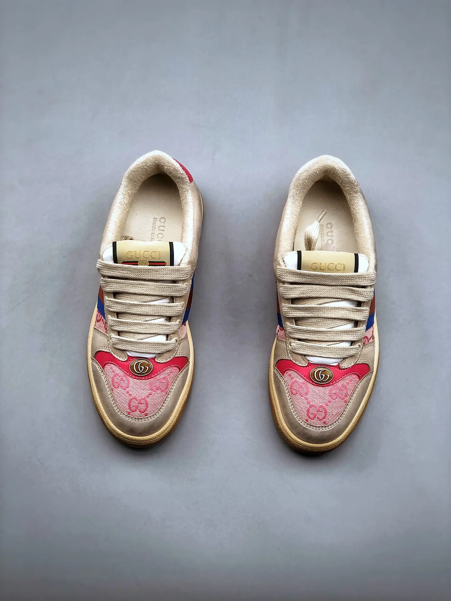 YASSW | Replica Gucci Leather GG Sneakers Pink 2023 – A Stylish and Affordable Alternative