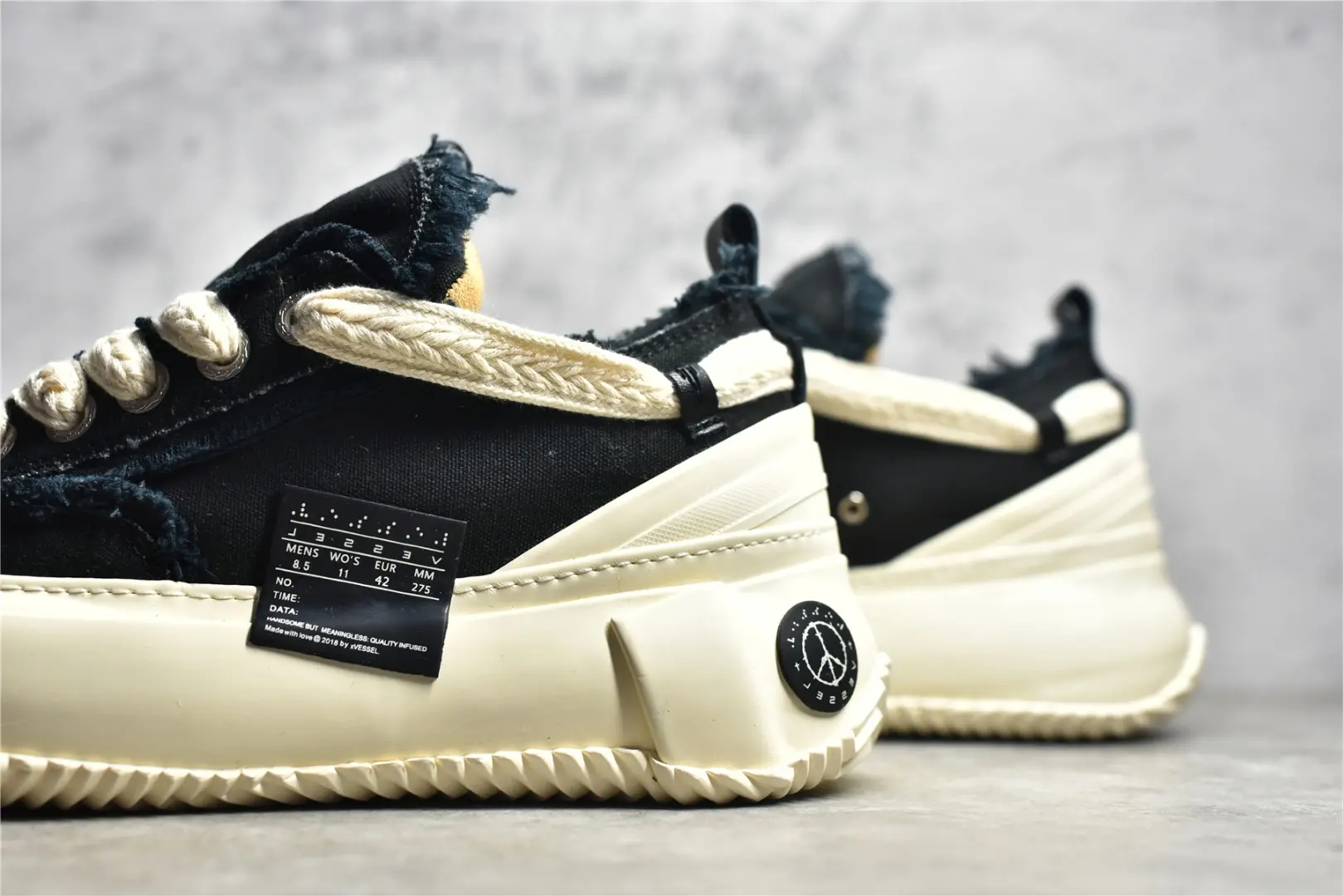 YASSW | xVESSEL G.O.P 2.0 Marshmallow Lows Black Replica – Style Meets Comfort