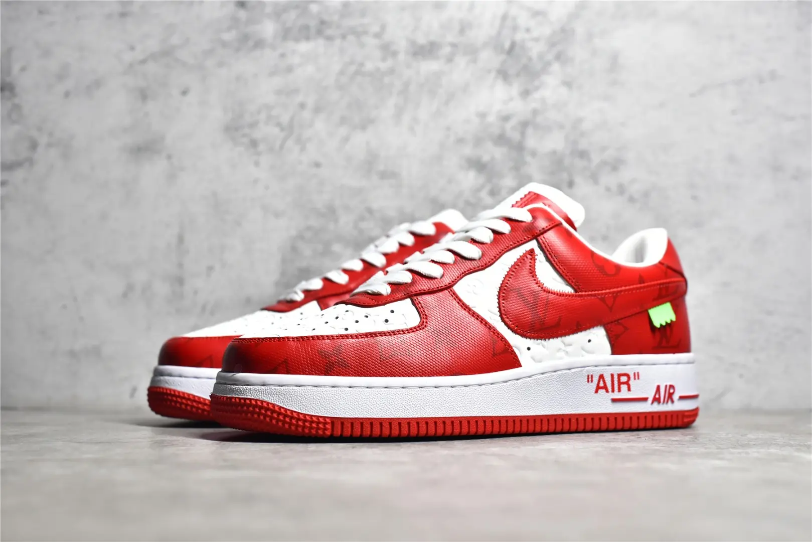 YASSW | Louis Vuitton x Nike Air Force 1 Low Red Replica Sneakers Review