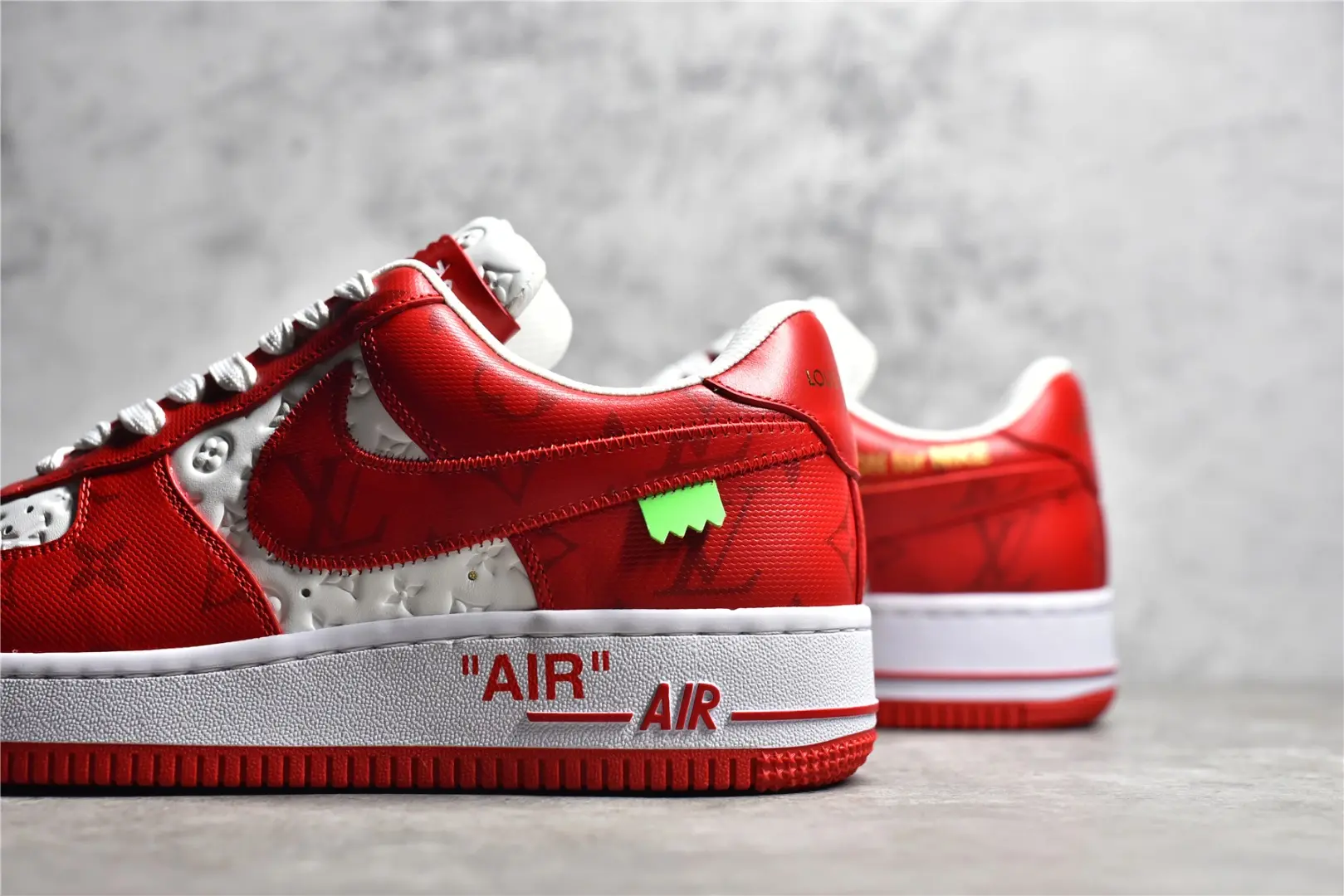 YASSW | Louis Vuitton x Nike Air Force 1 Low Red Replica Sneakers Review