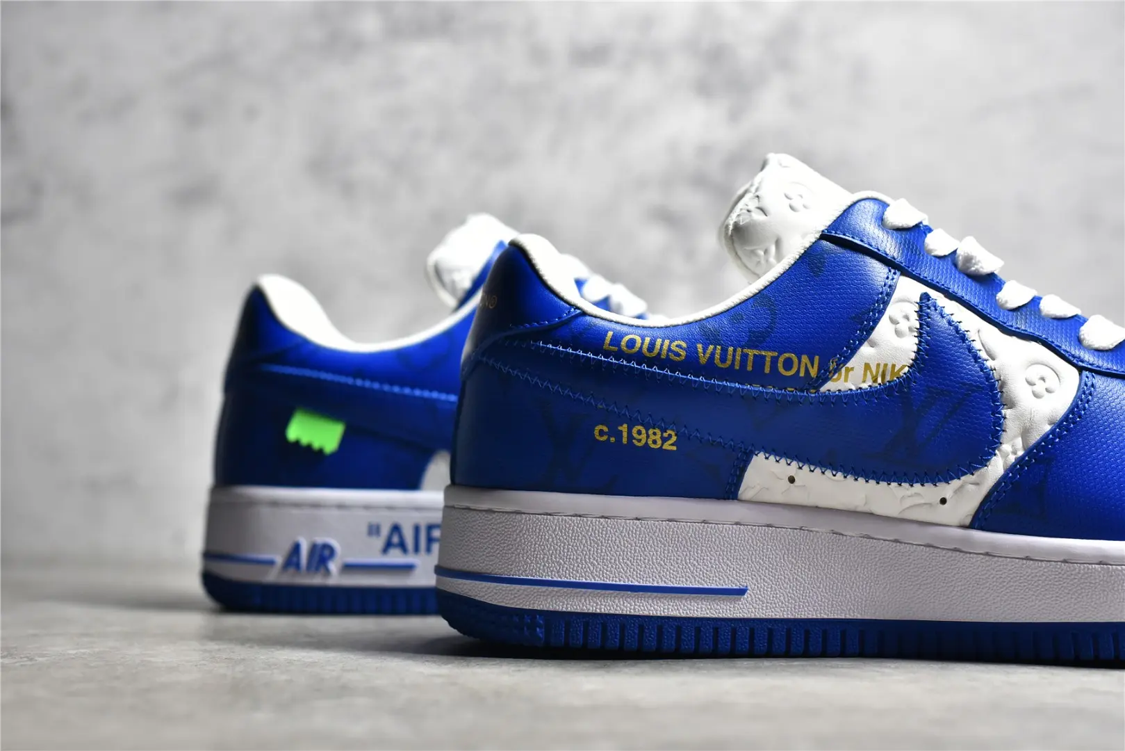 YASSW | Replica Louis Vuitton Nike Air Force 1 White Blue Review