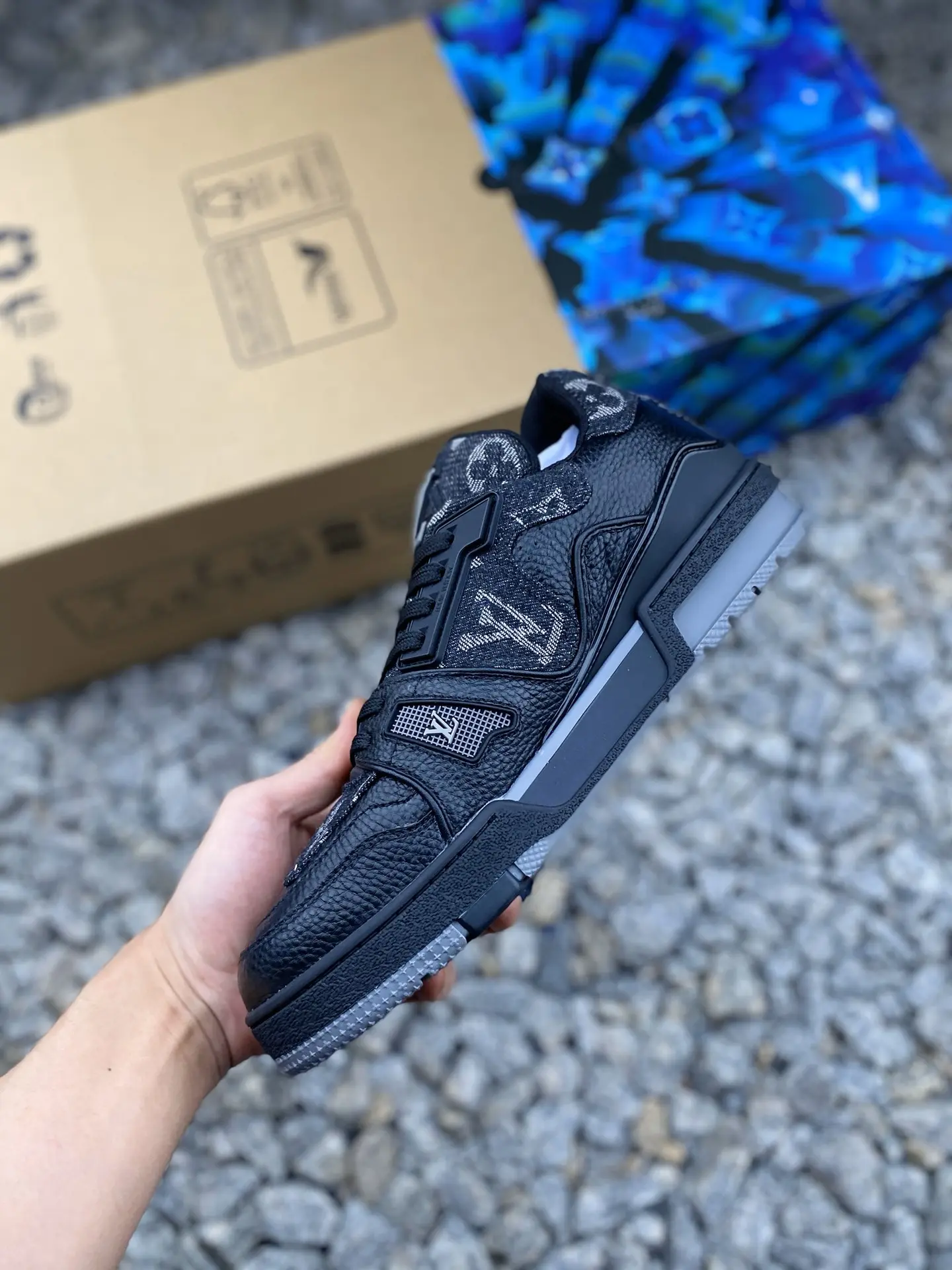 YASSW | Ultimate Guide to Replica Louis Vuitton LV Trainer x Nigo Black Denim Sneakers