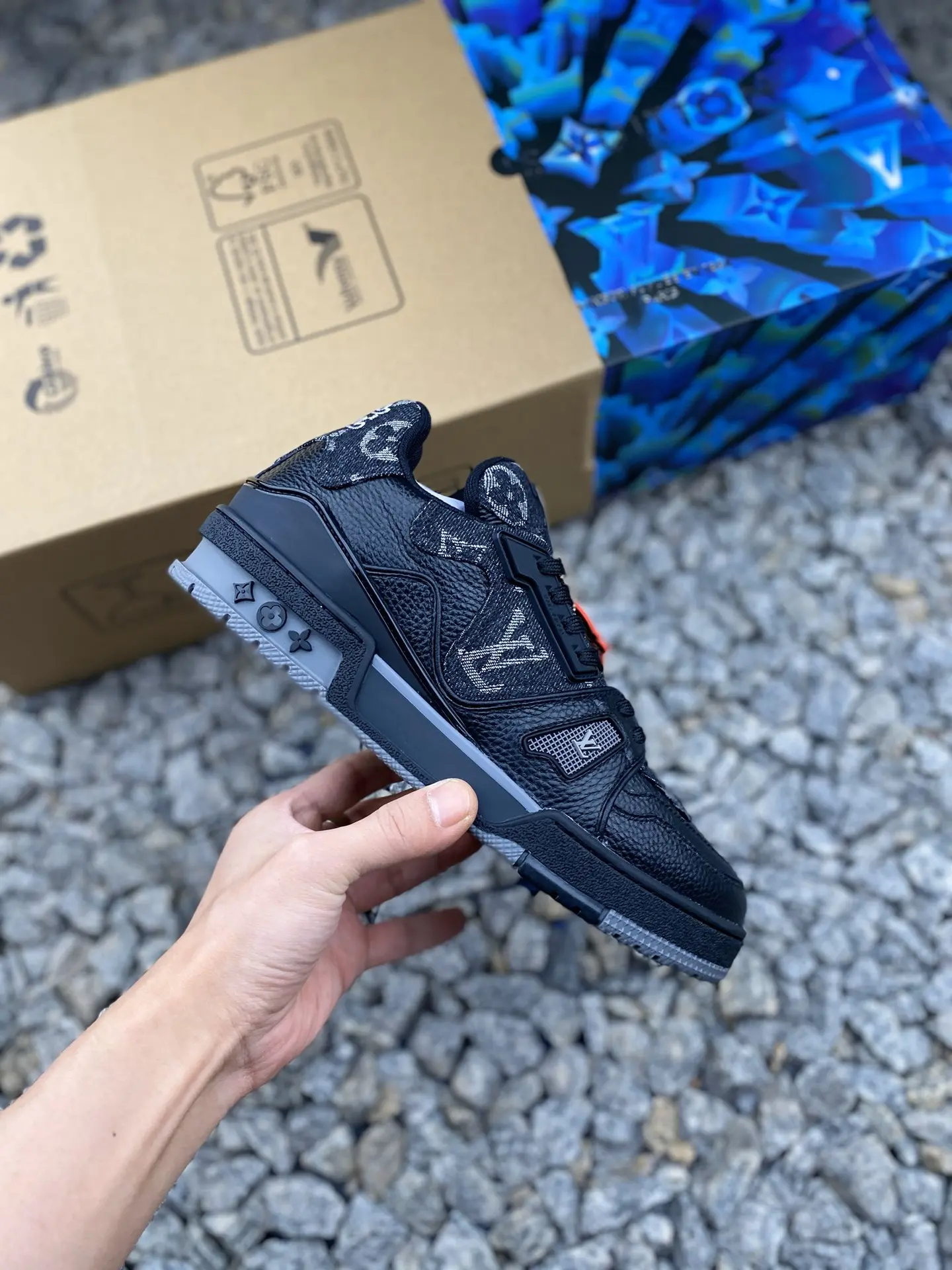 YASSW | Ultimate Guide to Replica Louis Vuitton LV Trainer x Nigo Black Denim Sneakers