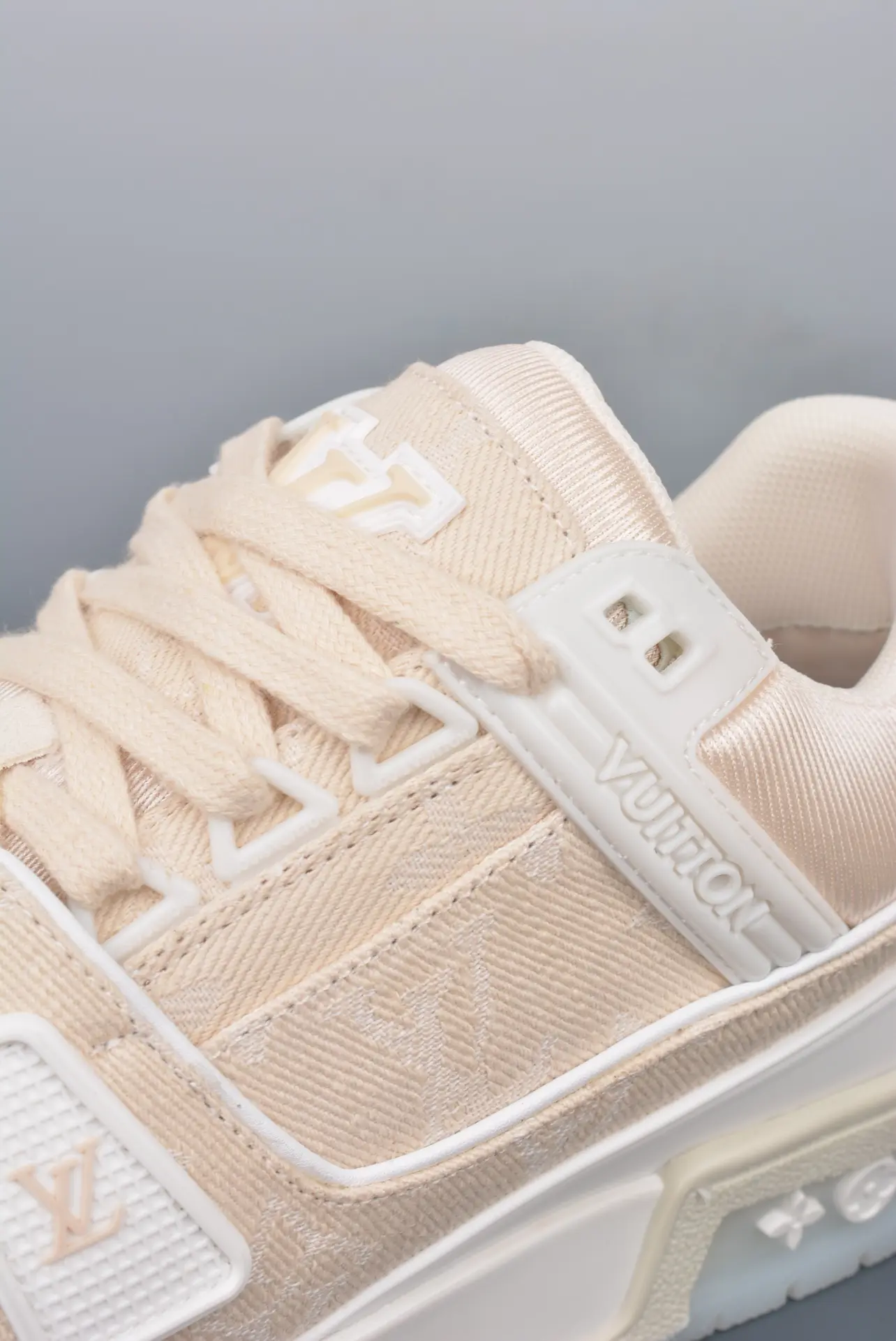 YASSW | Louis Vuitton Trainer Beige Monogram Denim: The Replica Sneaker Guide