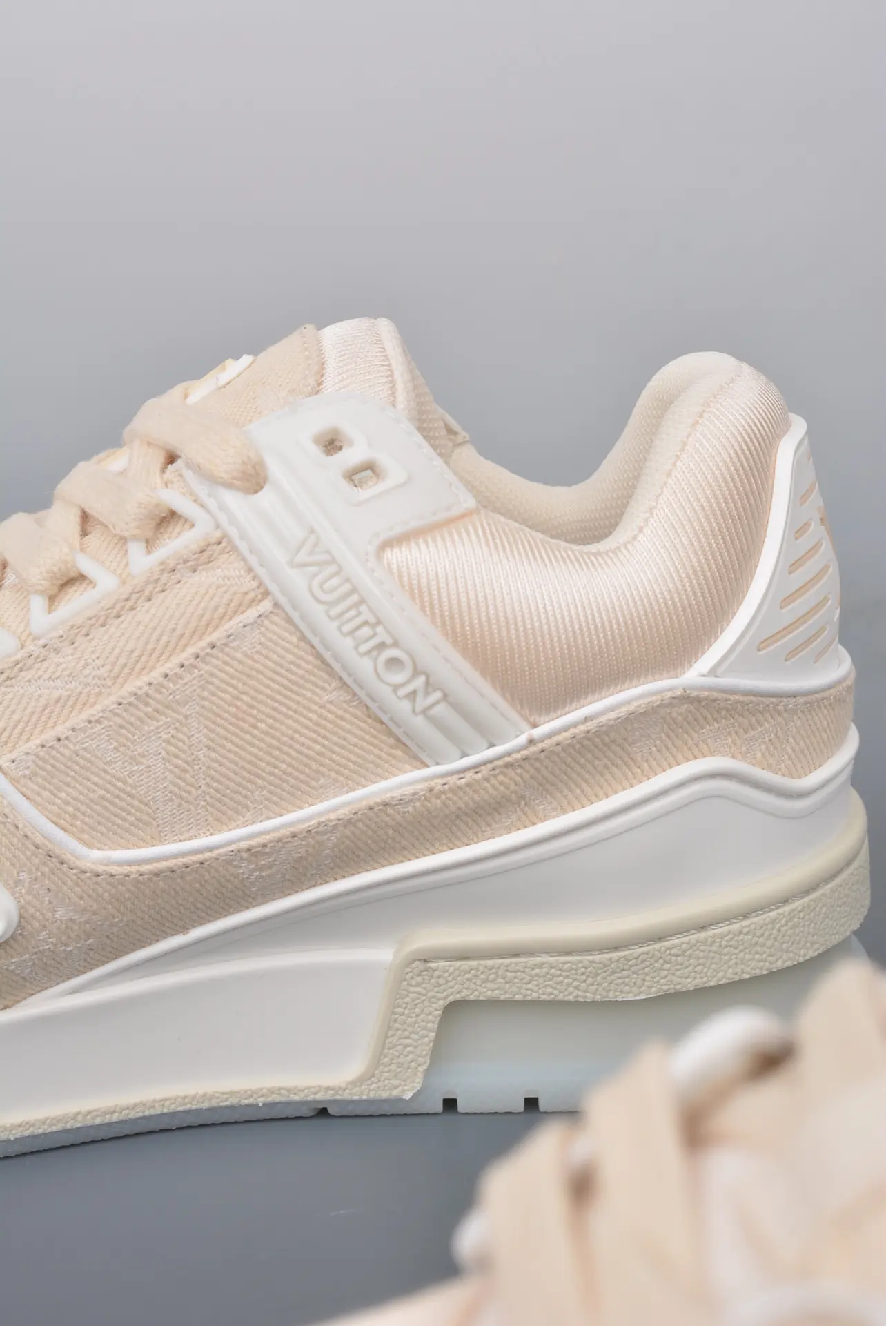 YASSW | Louis Vuitton Trainer Beige Monogram Denim: The Replica Sneaker Guide