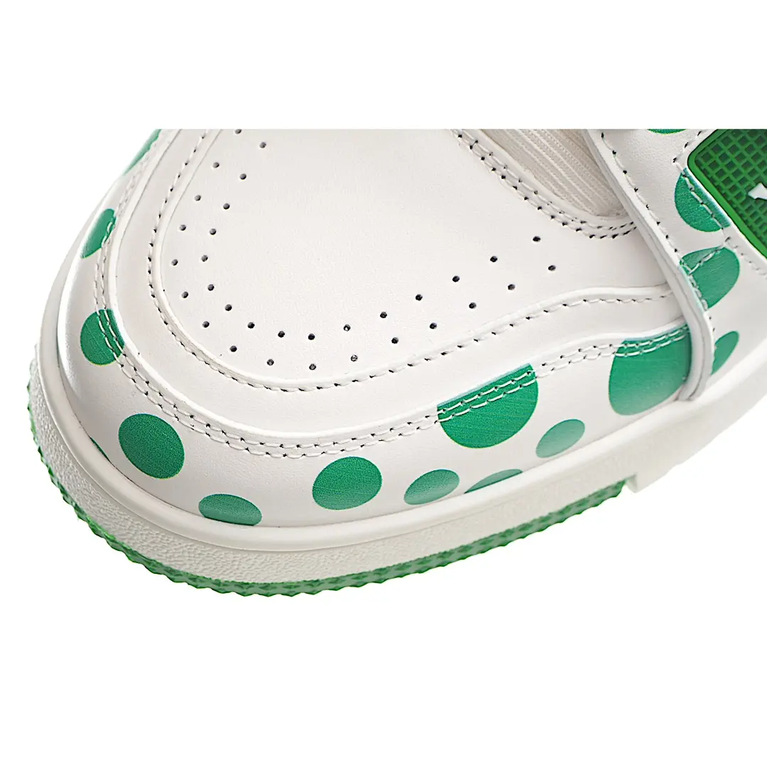 YASSW | Replica Fake Louis Vuitton Yayoi Kusama Green White Sneakers Review