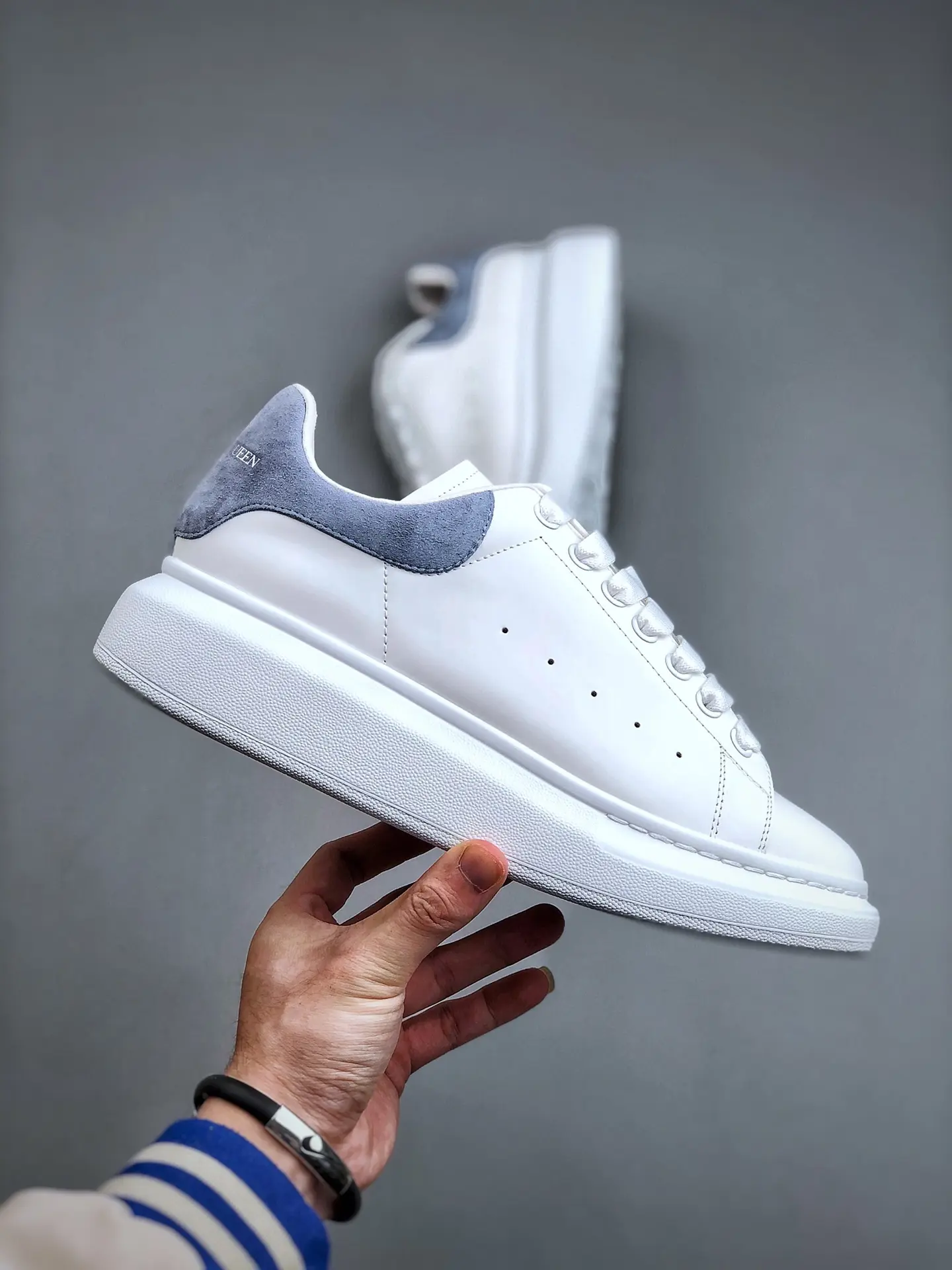 YASSW | Alexander McQueen Men's White Oversized Sneakers Replica Review