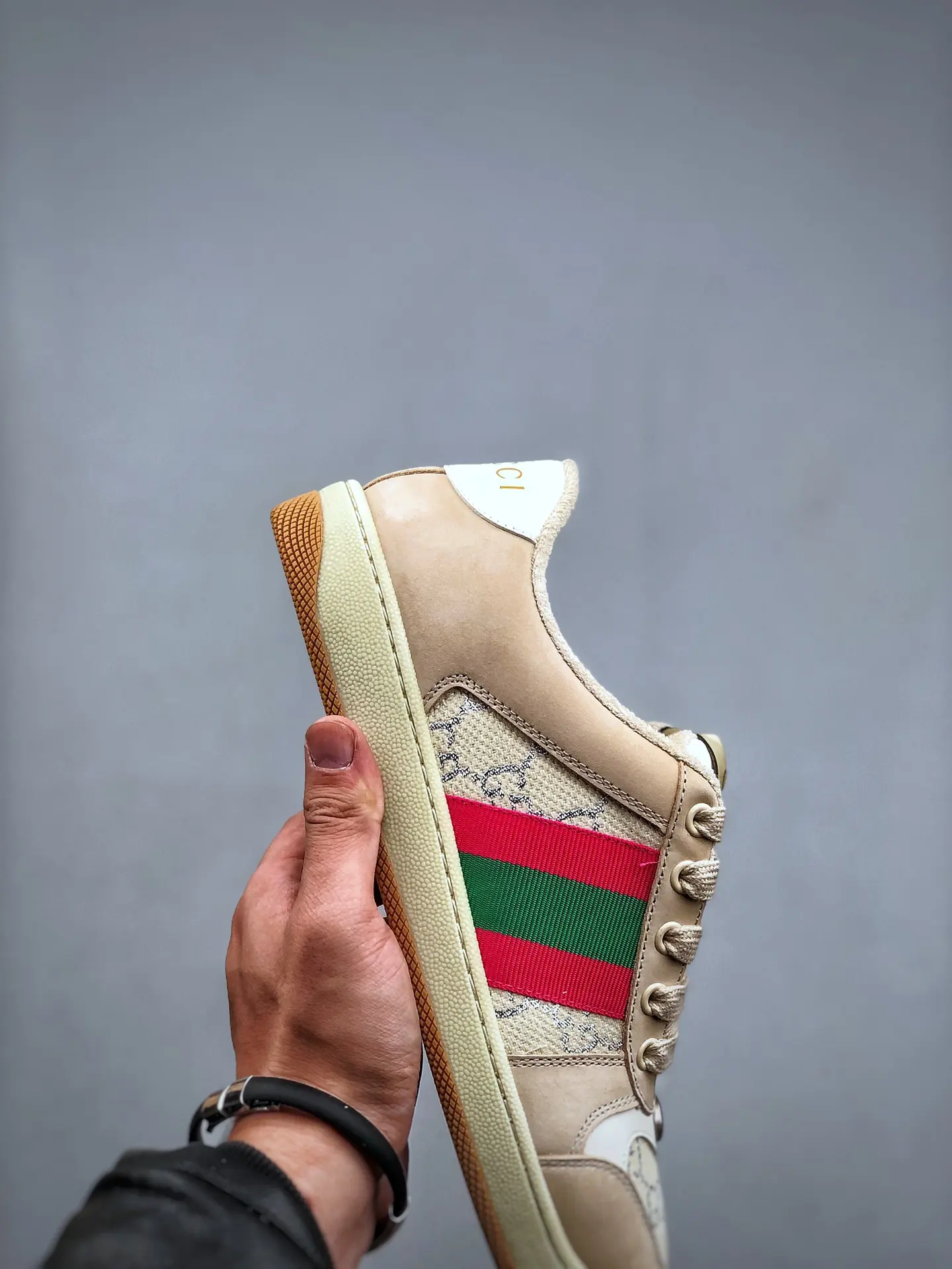 YASSW | Replica Gucci Screener Leather Trainers in Beige: A Comprehensive Review