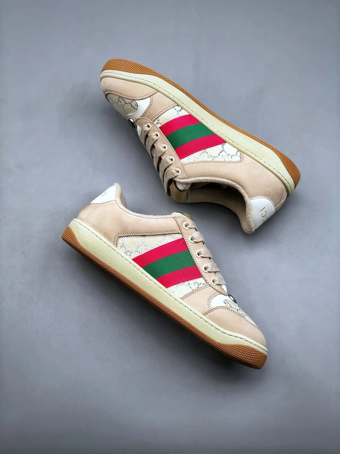 YASSW | Replica Gucci Screener Leather Trainers in Beige: A Comprehensive Review