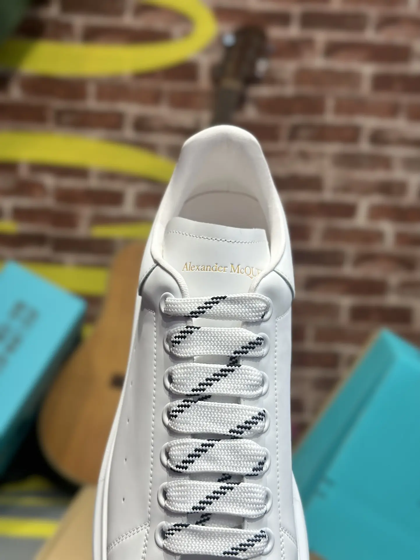 YASSW | Alexander McQueen White Leather Oversized Sneakers: Authentic vs. Replica