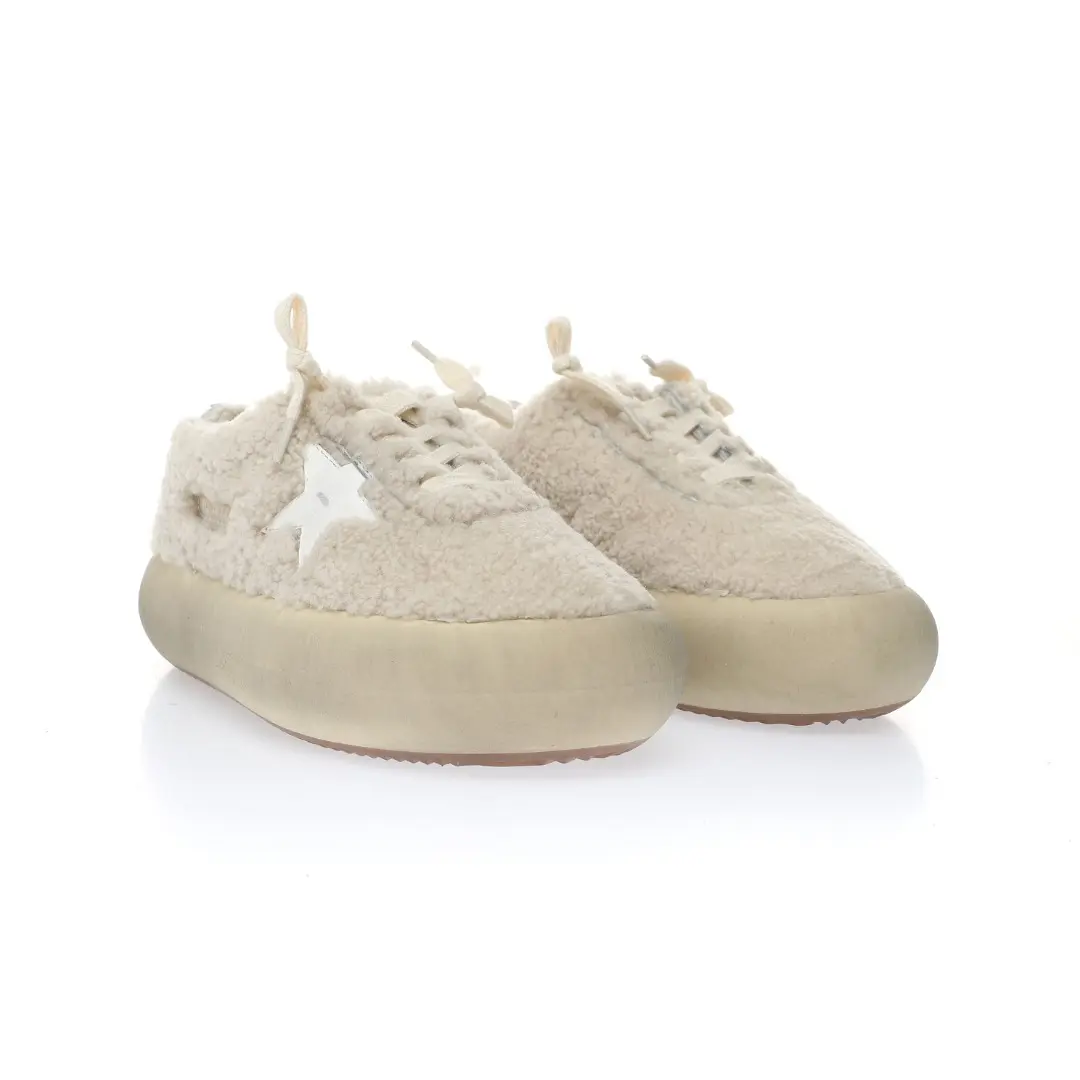 YASSW | Golden Goose Beige Shearling Sneakers: Replica vs. Original