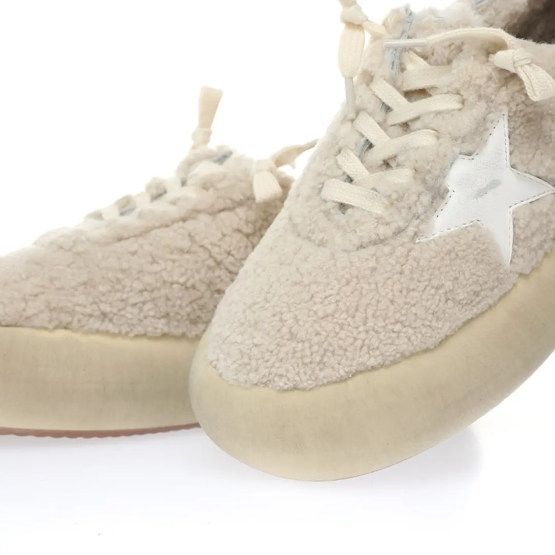 YASSW | Golden Goose Beige Shearling Sneakers: Replica vs. Original