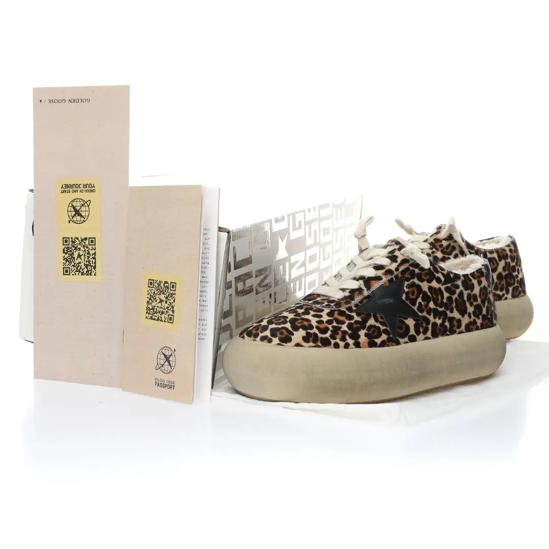 YASSW | Golden Goose Space-Star Leopard Print Sneakers (Replica/Fake)