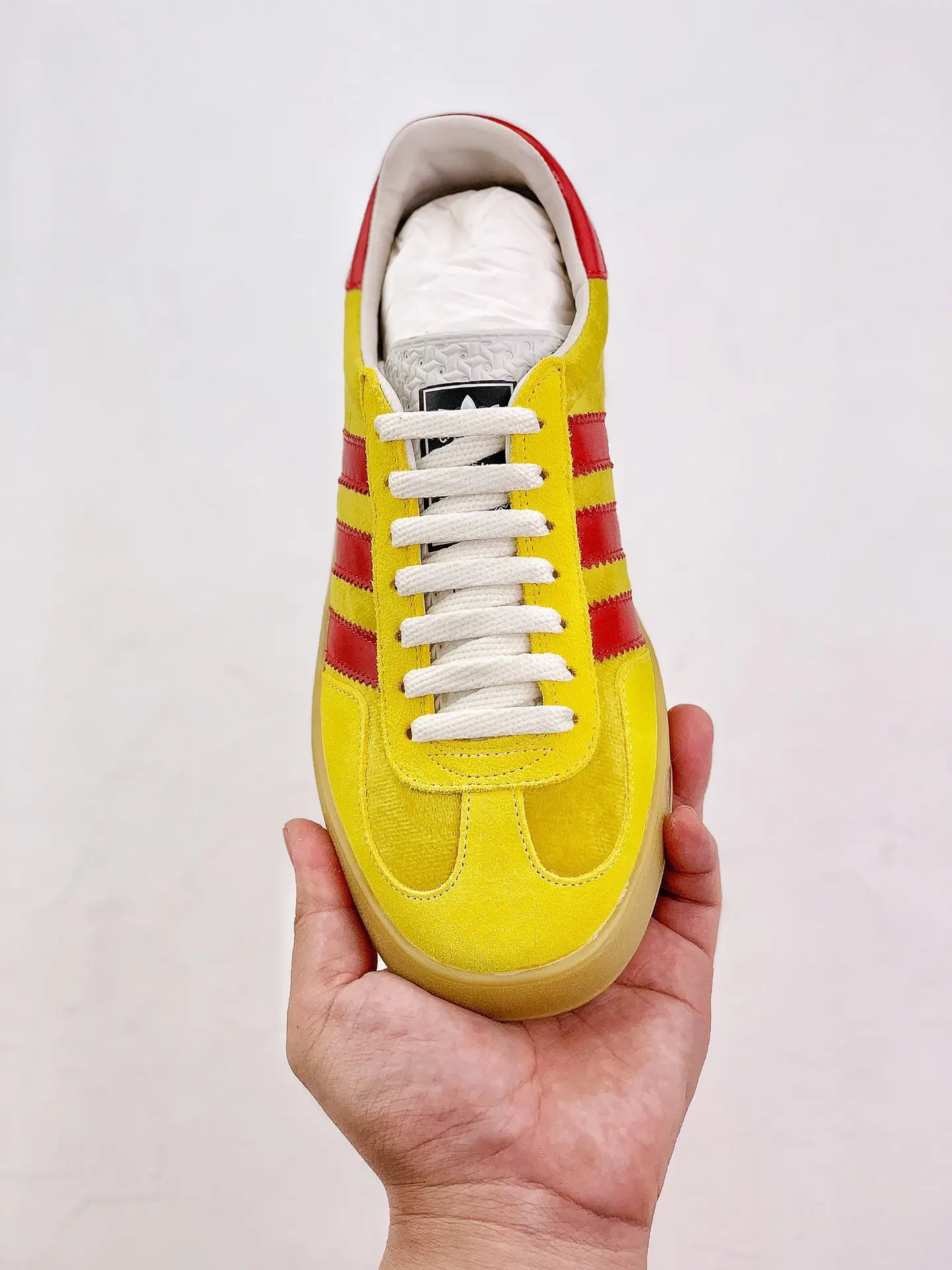 YASSW | Gucci Adidas X Men's Gazelle Sneaker in Yellow: A Replica Review