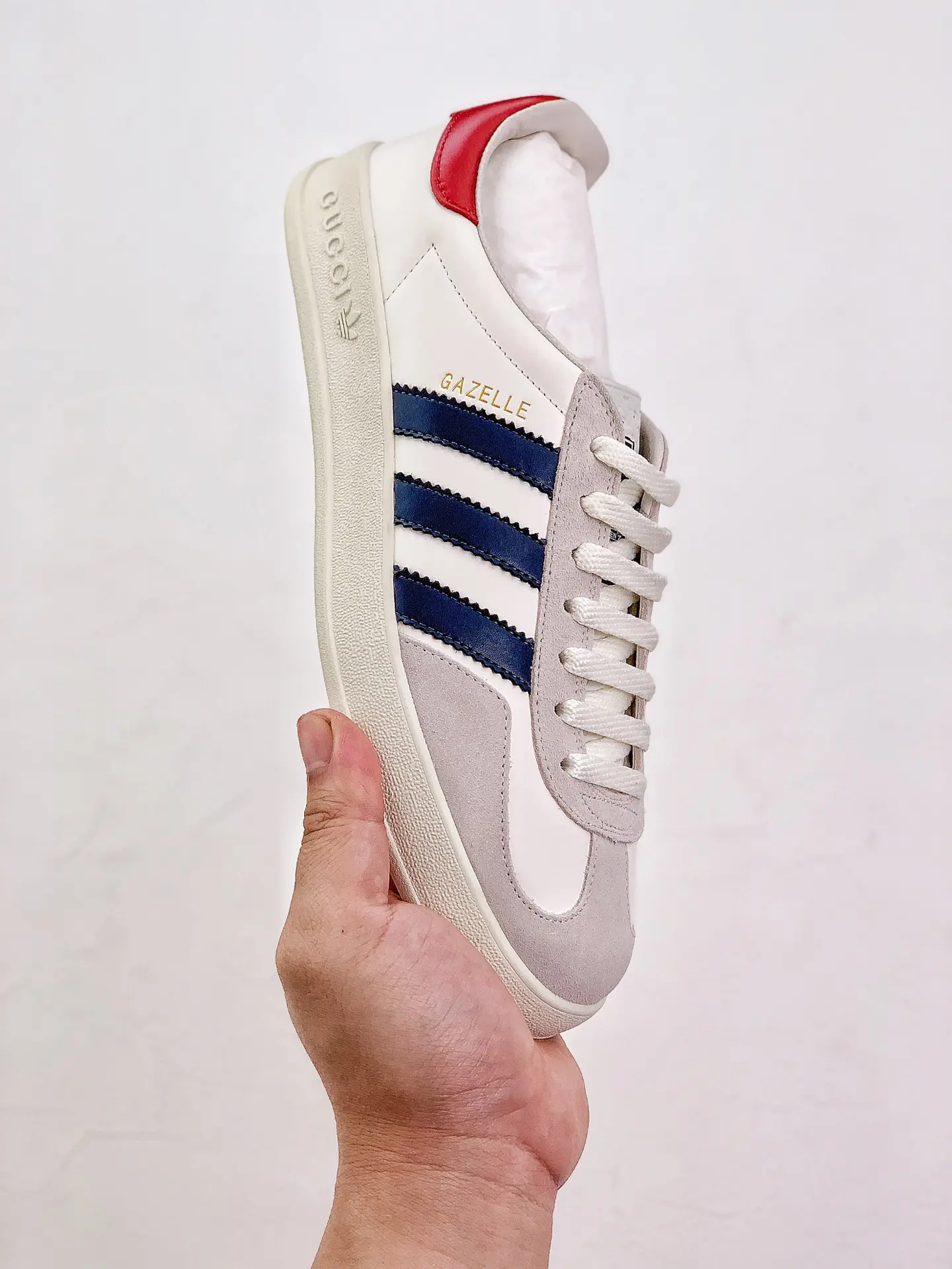 YASSW | Replica Gucci x Adidas Gazelle White Low Top Sneakers: Unveiling the Hype